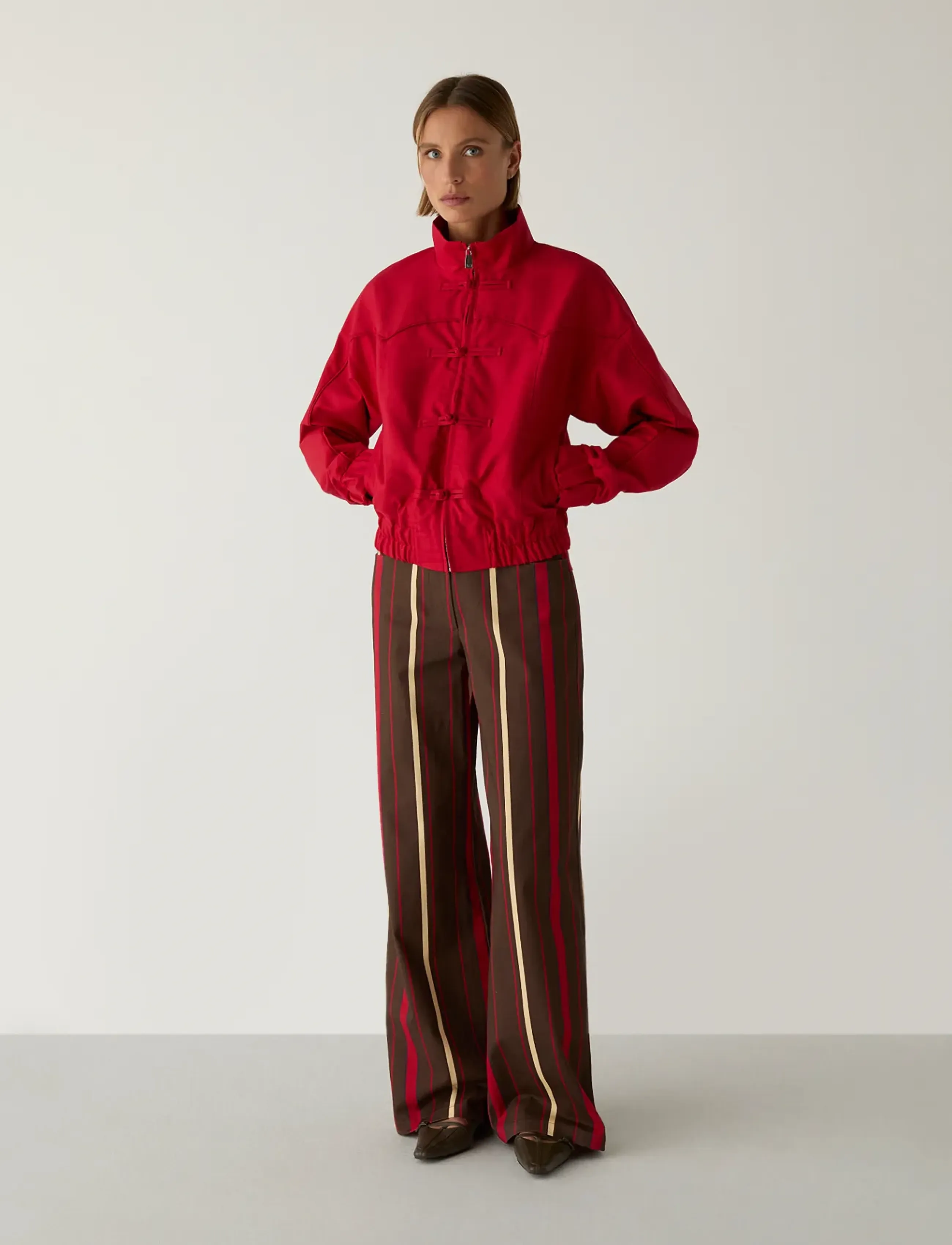 Laagam SYLVIE RED BOMBER JACKET - Jackets & Coats - RED / red