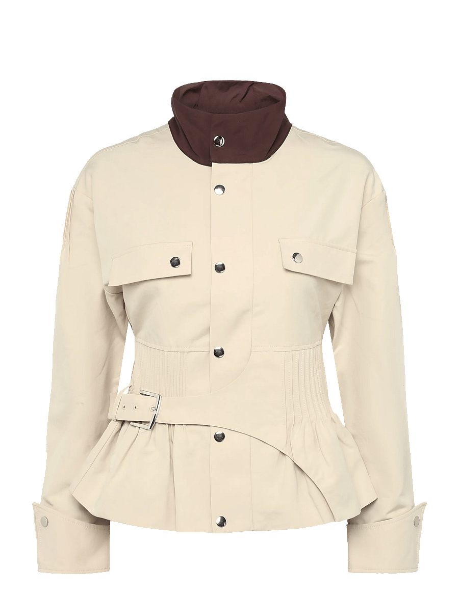 Laagam - ORLY ECRU SERGE JACKET - lette jakker - ecru - 0