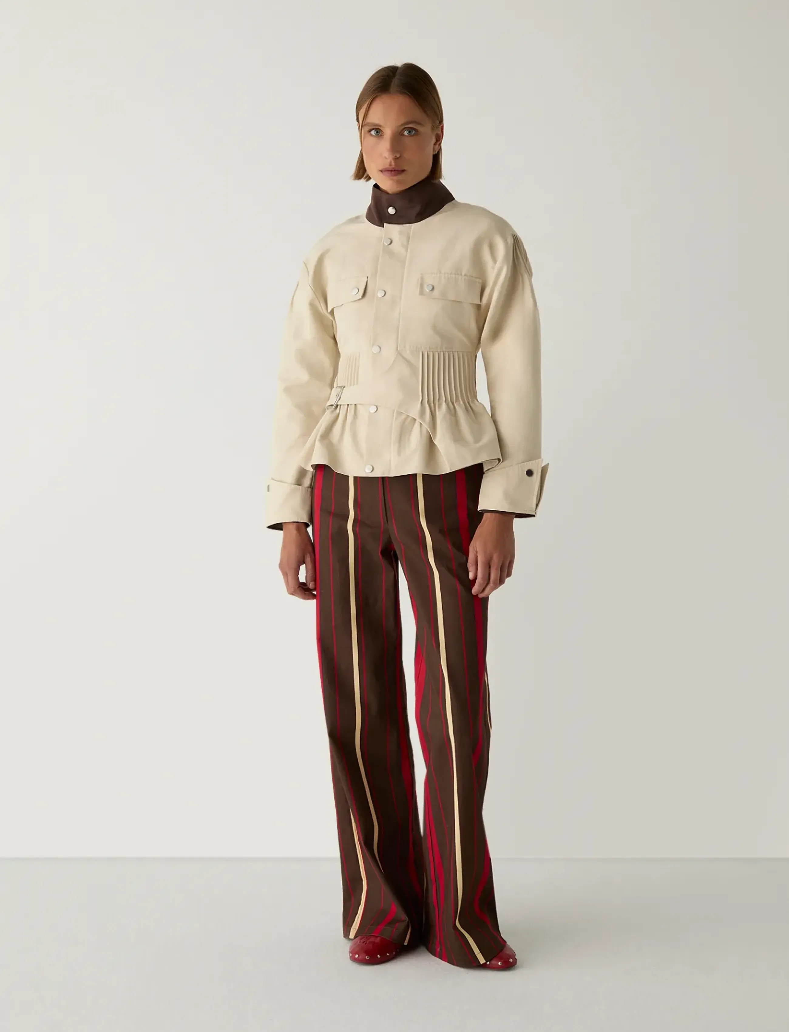 Laagam ORLY ECRU SERGE JACKET - Jackets & Coats - ECRU / cream