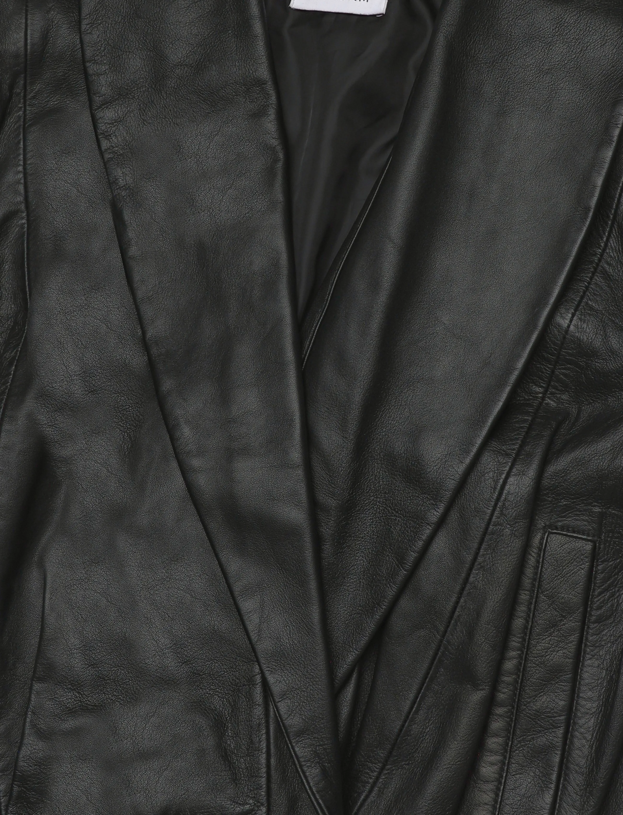 Laagam - TYRA REAL LEATHER BLACK BOMBER JACKET - virsjakas - black - 2
