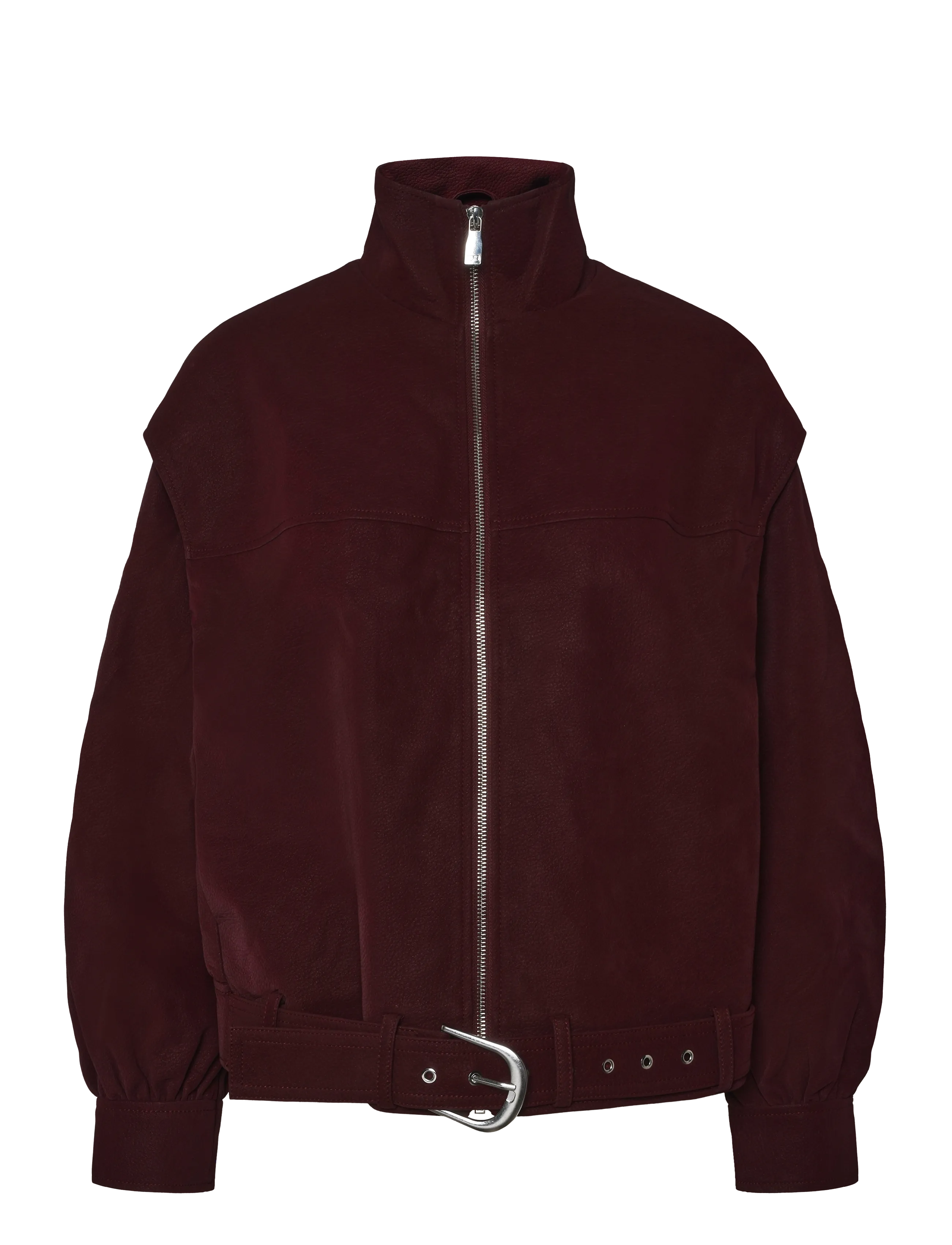 Laagam - Signy Burgundy Bomber Jacket
