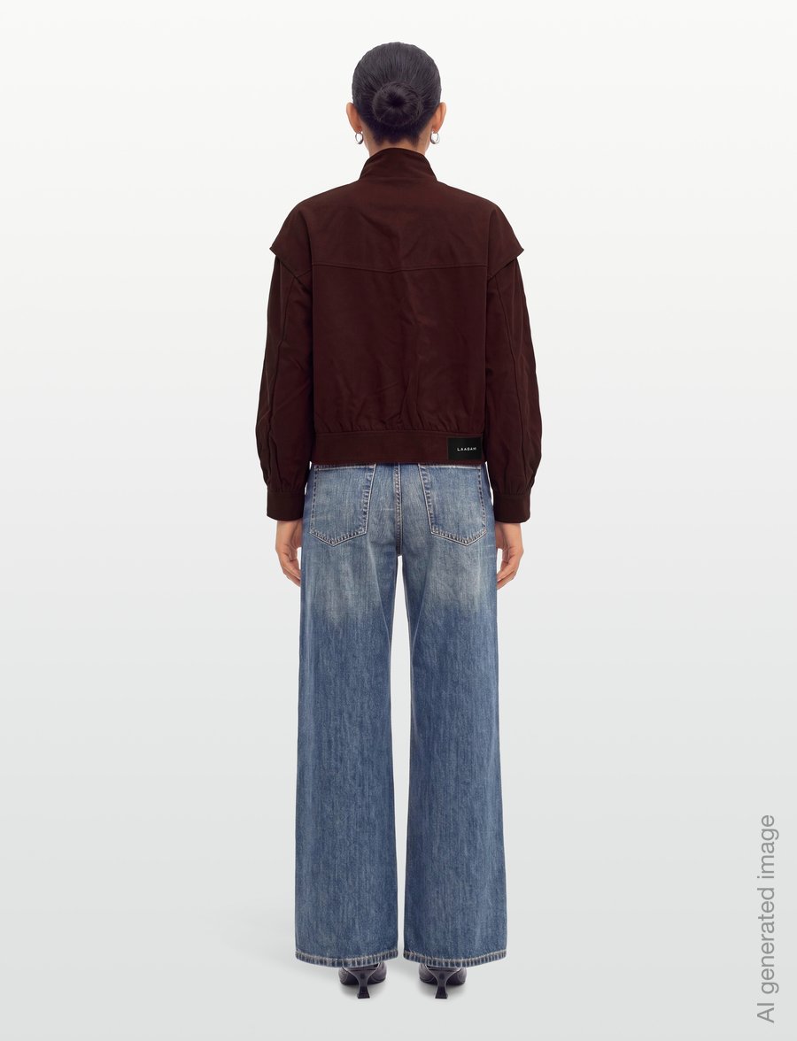 Laagam - SIGNY BURGUNDY BOMBER JACKET - bomberjakid - burgundy - 4