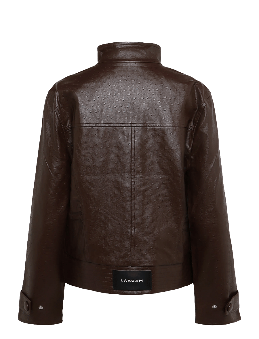 Laagam - JULES BROWN JACKET - lederjacken - brown - 1