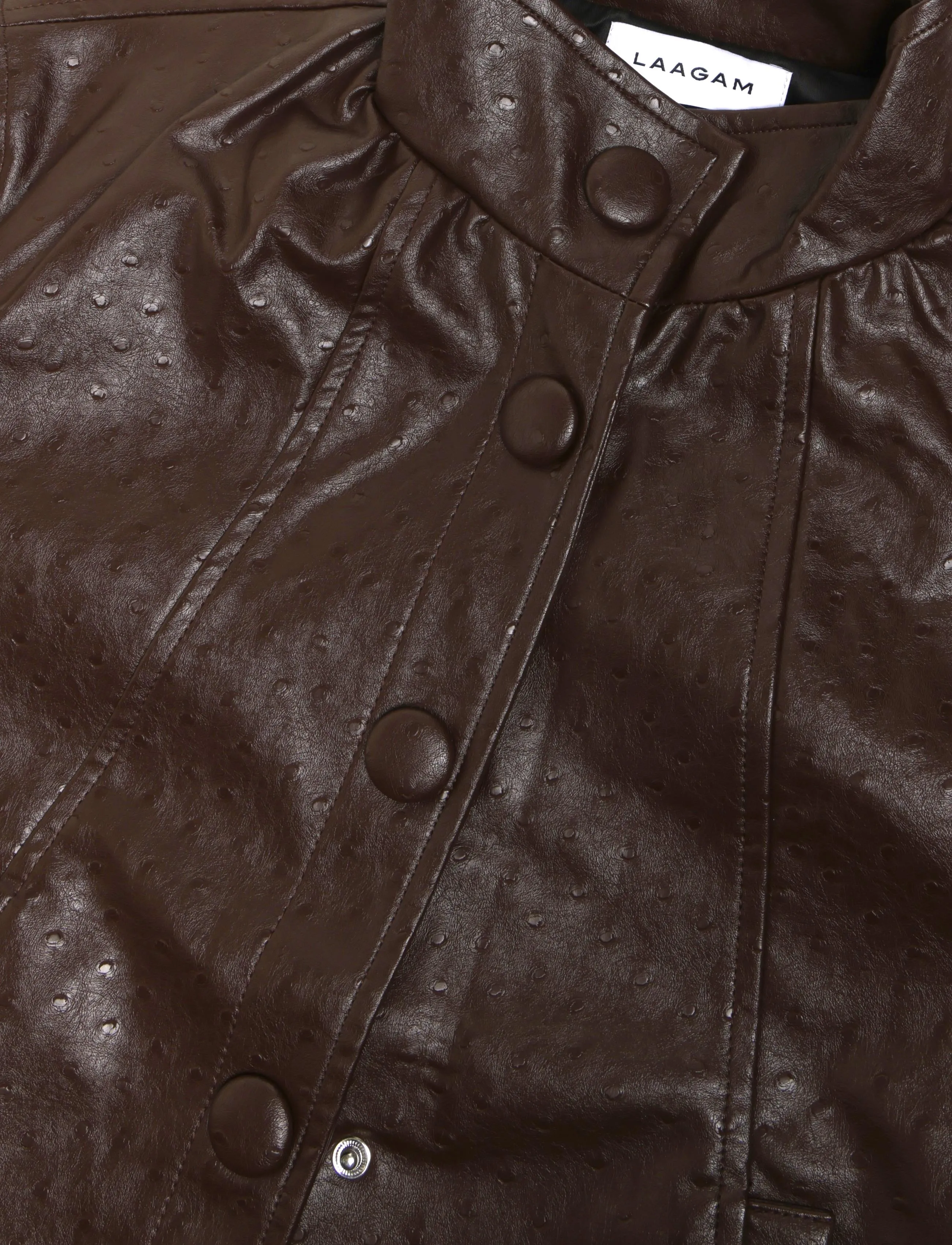 Laagam - JULES BROWN JACKET - lederjacken - brown - 2