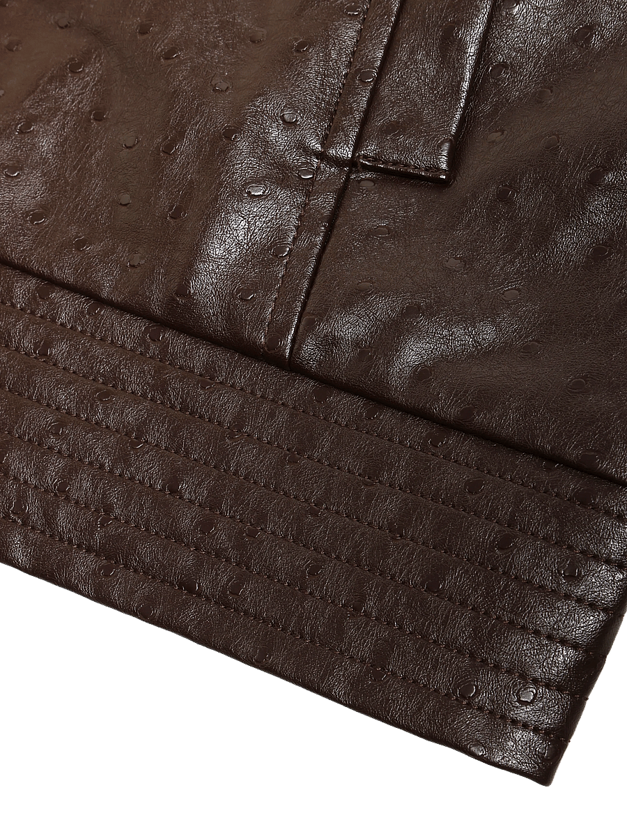 Laagam - JULES BROWN JACKET - lederjacken - brown - 3