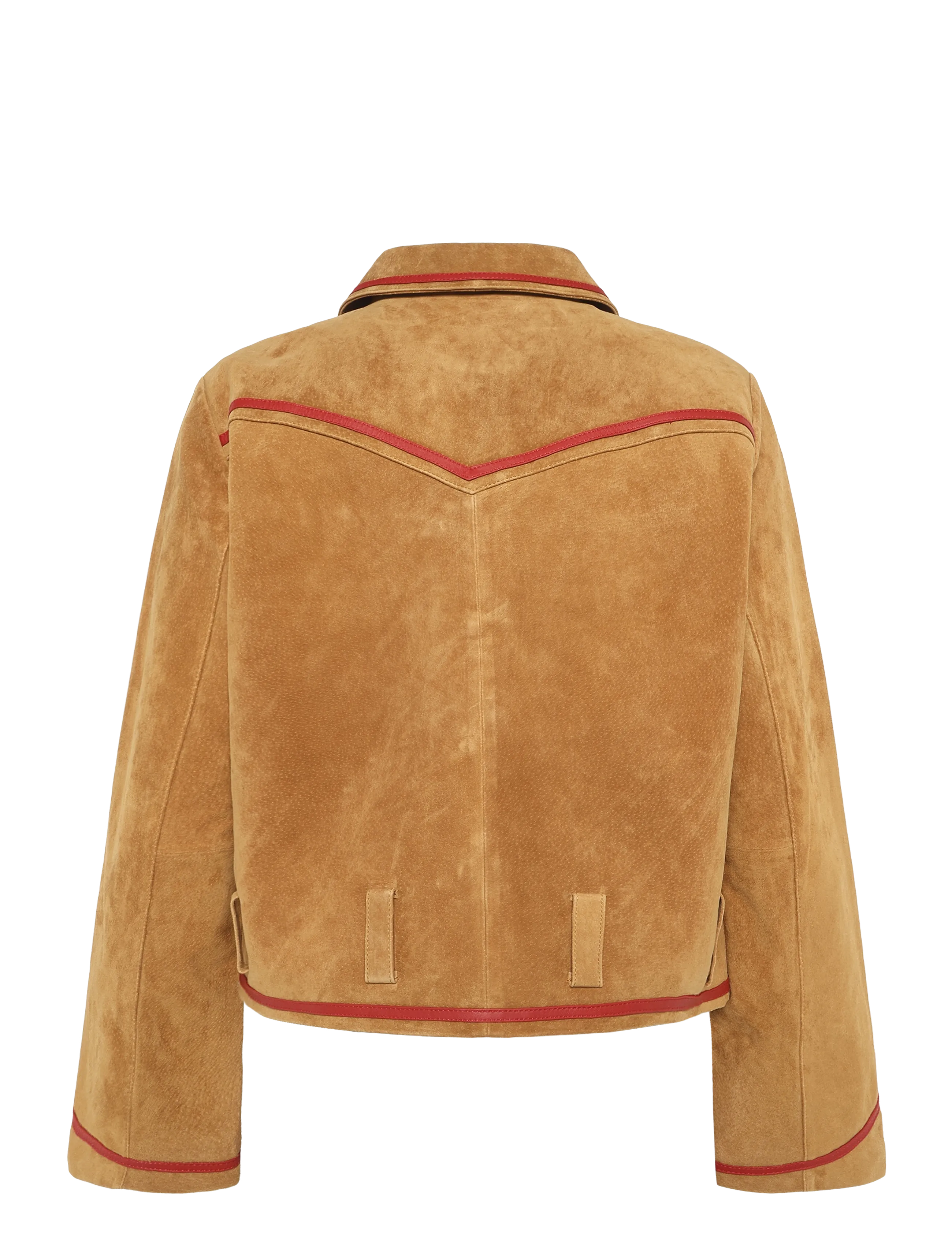 Laagam - AVELINE REAL SUEDE CAMEL JACKET - lederjacken - camel - 1