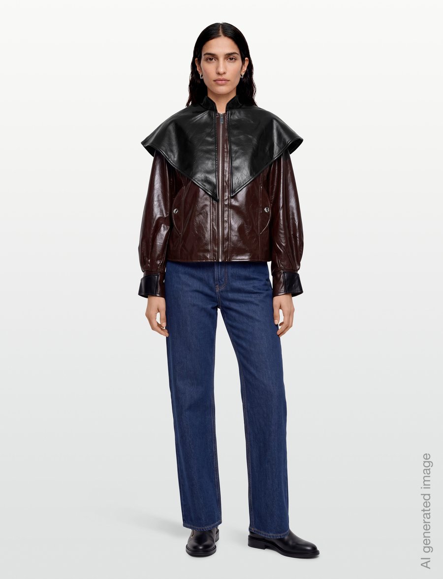 Laagam - NOOR BROWN BOMBER JACKET - bomberjackor - brown - 0