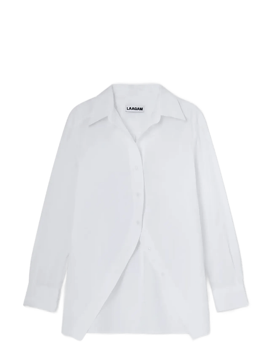 Laagam - NO BOYFRIEND WHITE SHIRT - jeansskjortor - white - 0