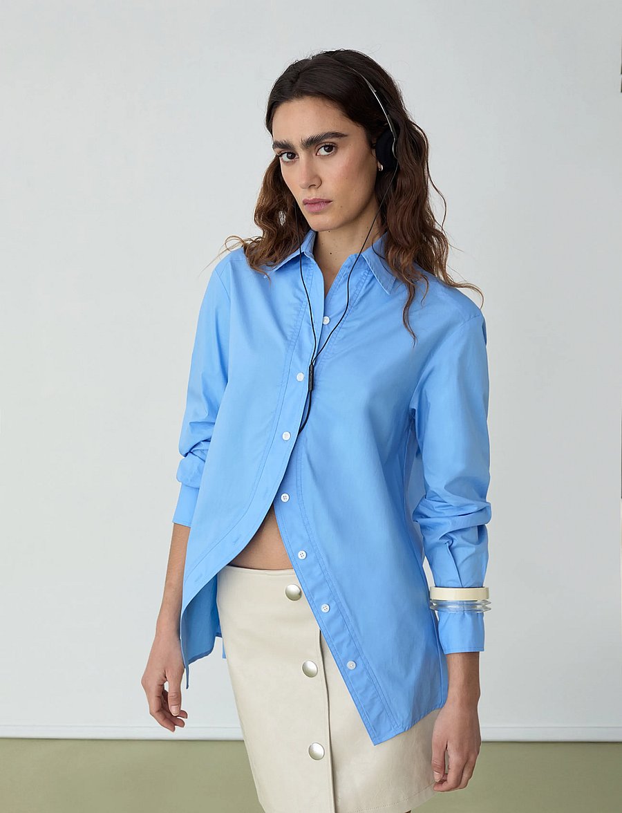Laagam - NO BOYFRIEND BLUE SHIRT - pikkade varrukatega särgid - blue - 0