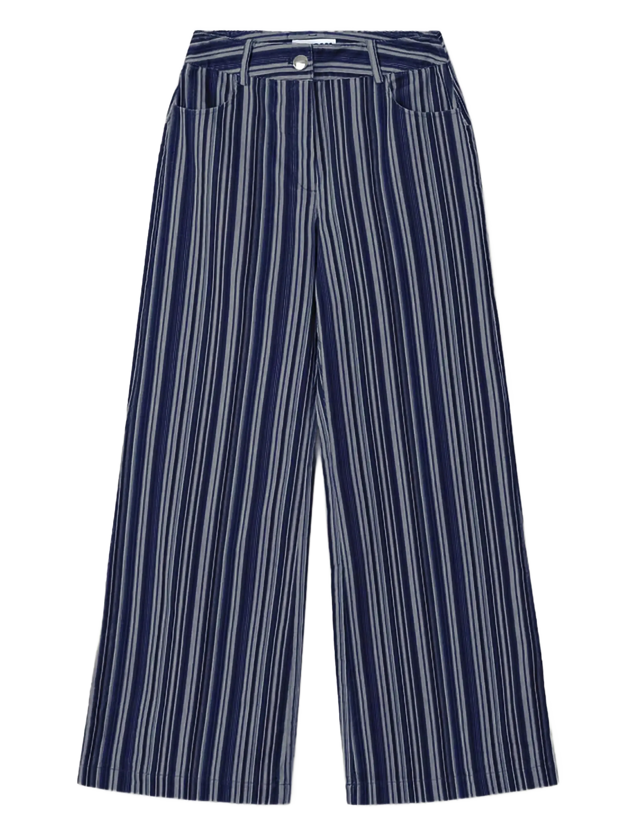Laagam HOLLY BLUE CORDUROY STRIPED PANTS - Kleidung - BLUE / blue