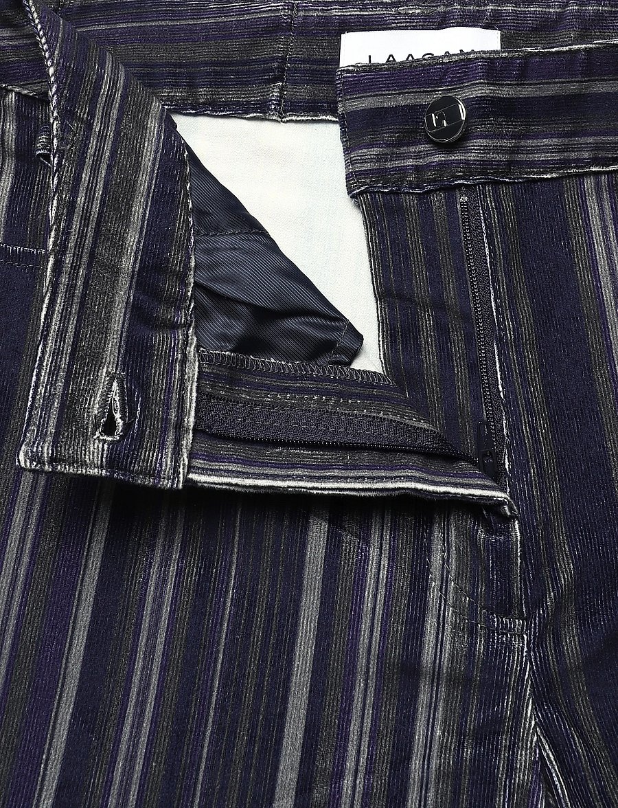 Laagam - HOLLY BLUE CORDUROY STRIPED PANTS - cordhosen - blue - 2