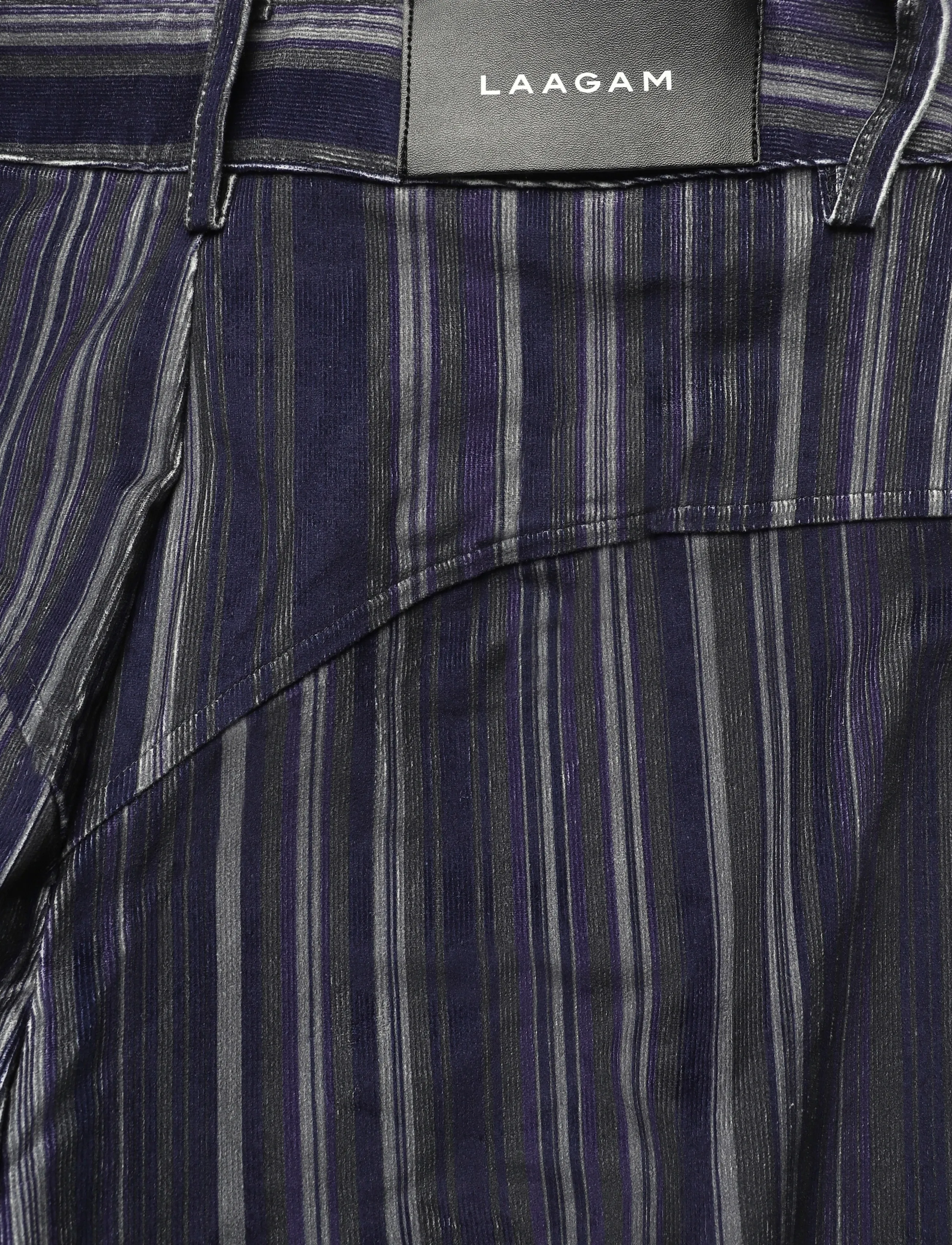Laagam - HOLLY BLUE CORDUROY STRIPED PANTS - cordhosen - blue - 4