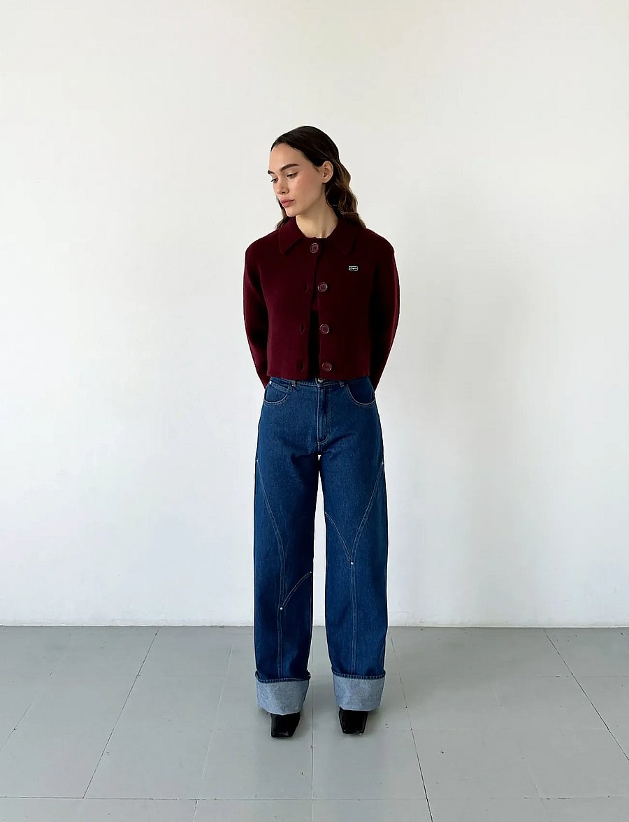 Laagam - DALLAS INDIGO DENIM JEANS - hosen mit weitem bein - denim blue - 0