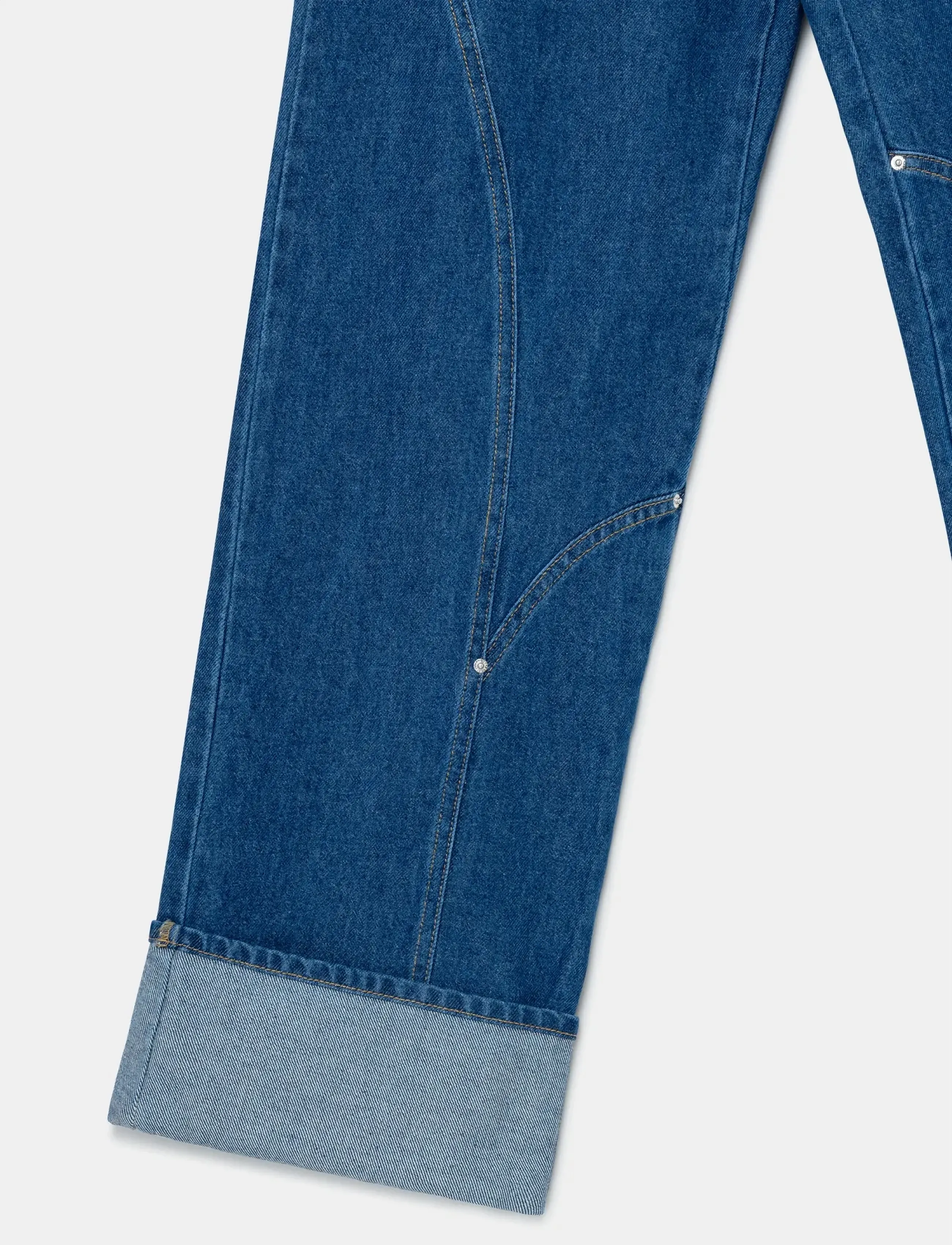Laagam - DALLAS INDIGO DENIM JEANS - hosen mit weitem bein - denim blue - 5