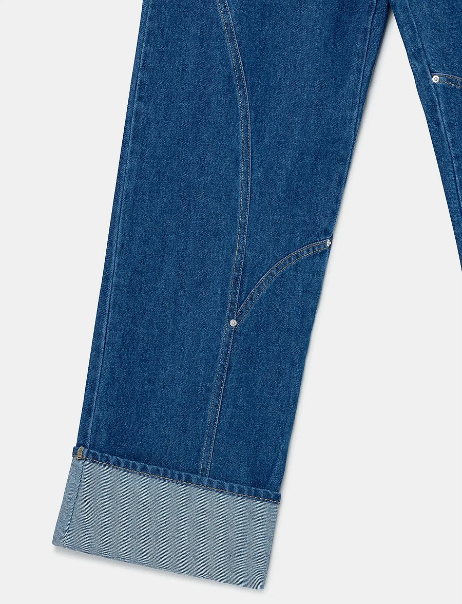 Laagam - DALLAS INDIGO DENIM JEANS - hosen mit weitem bein - denim blue - 5