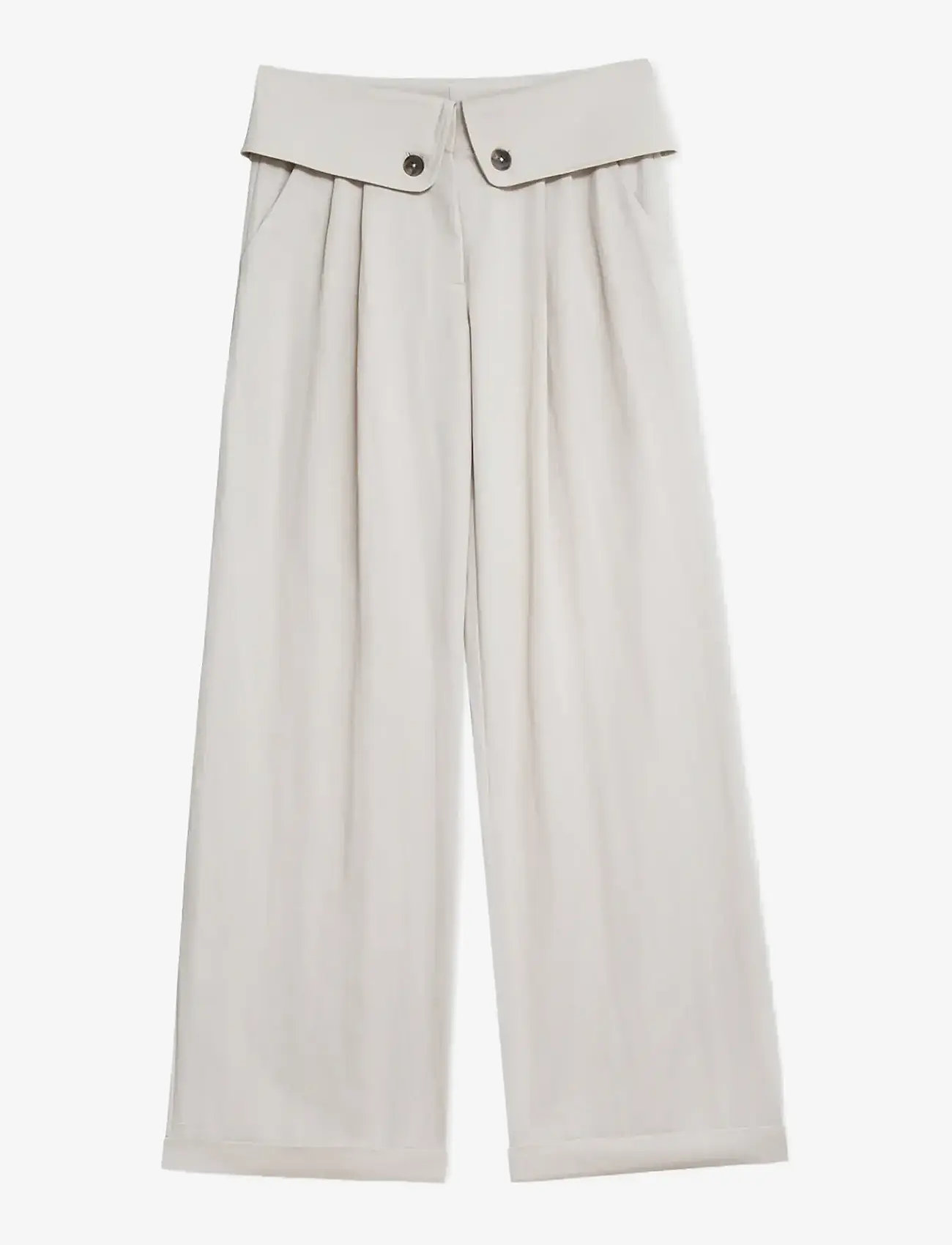 Laagam - LEIA SAND FLOW PANTS - vida byxor - sand - 1
