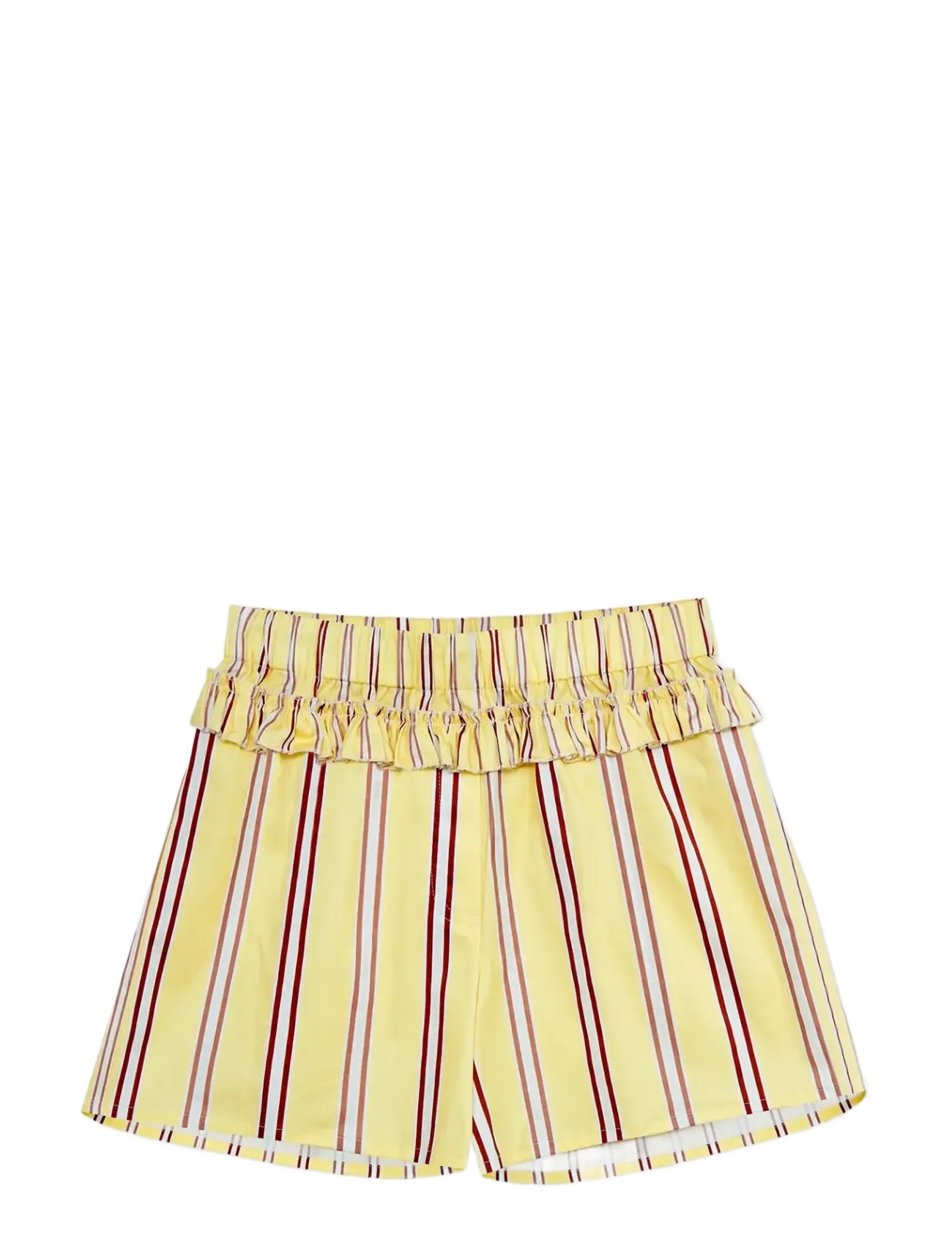 Laagam Caos Butter Striped Poplin Boxer Pants, M, Shorts, Gelb - Casual Frauen