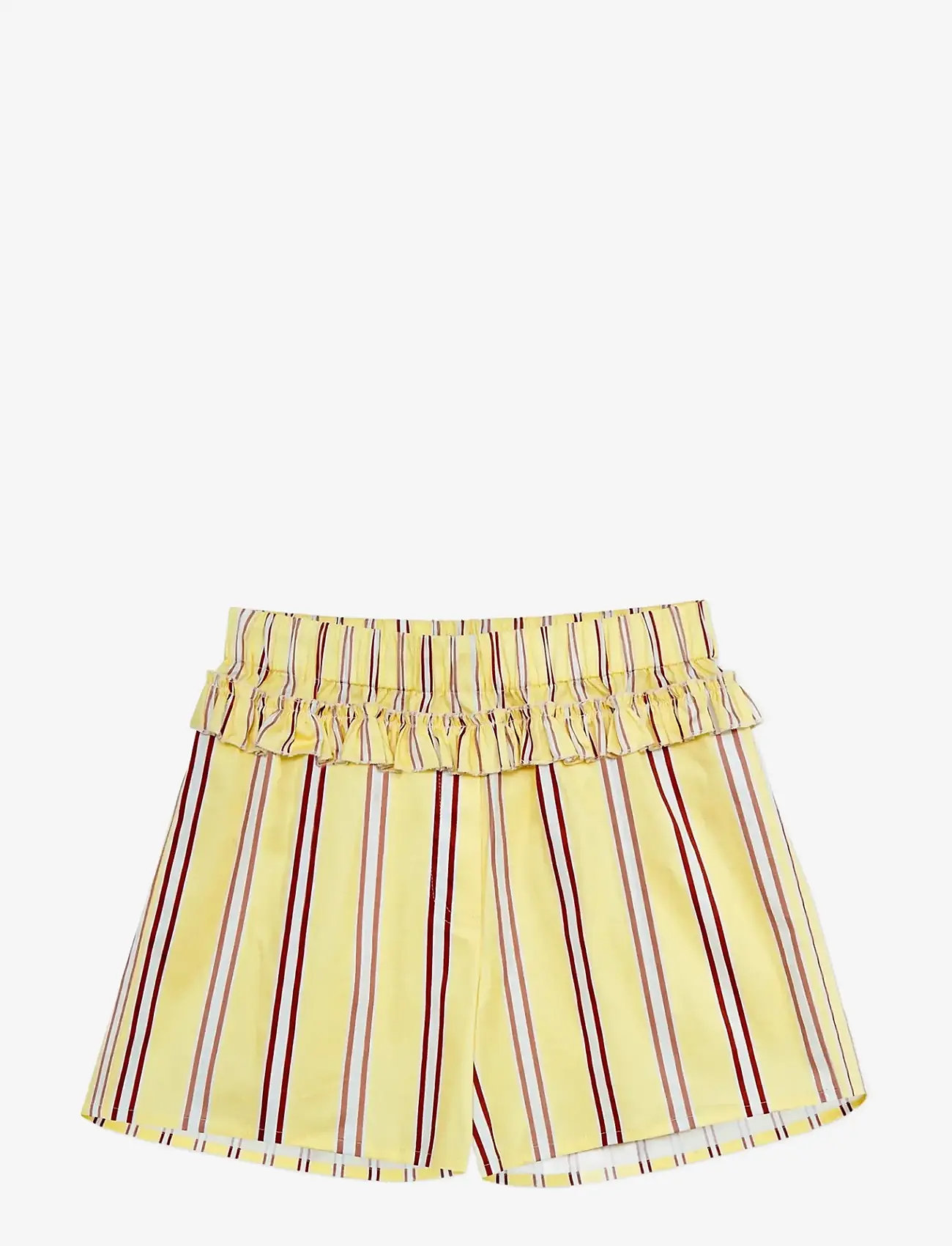 Laagam - CAOS BUTTER STRIPED POPLIN BOXER PANTS - casual shorts - butter - 0