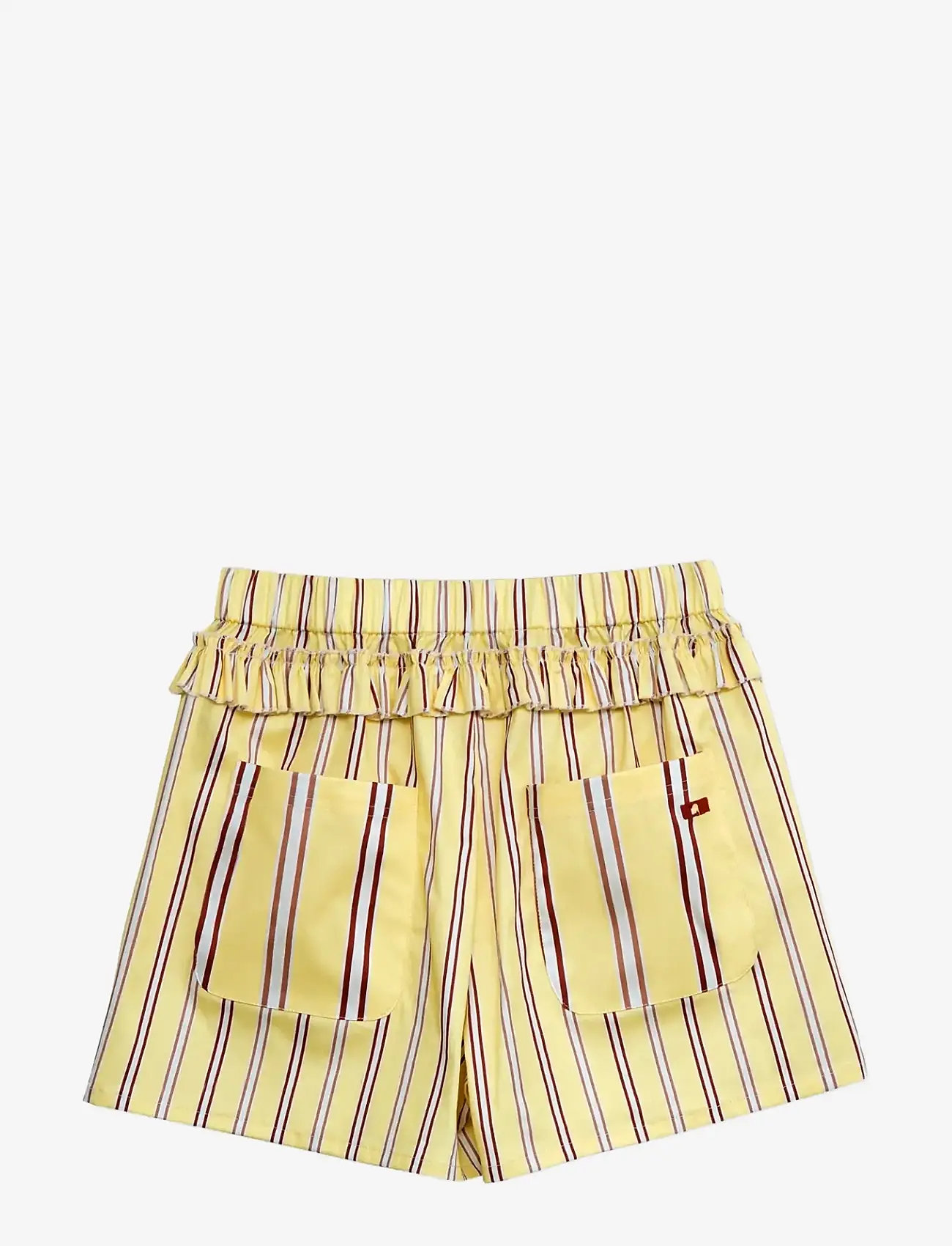 Laagam - CAOS BUTTER STRIPED POPLIN BOXER PANTS - casual shorts - butter - 1
