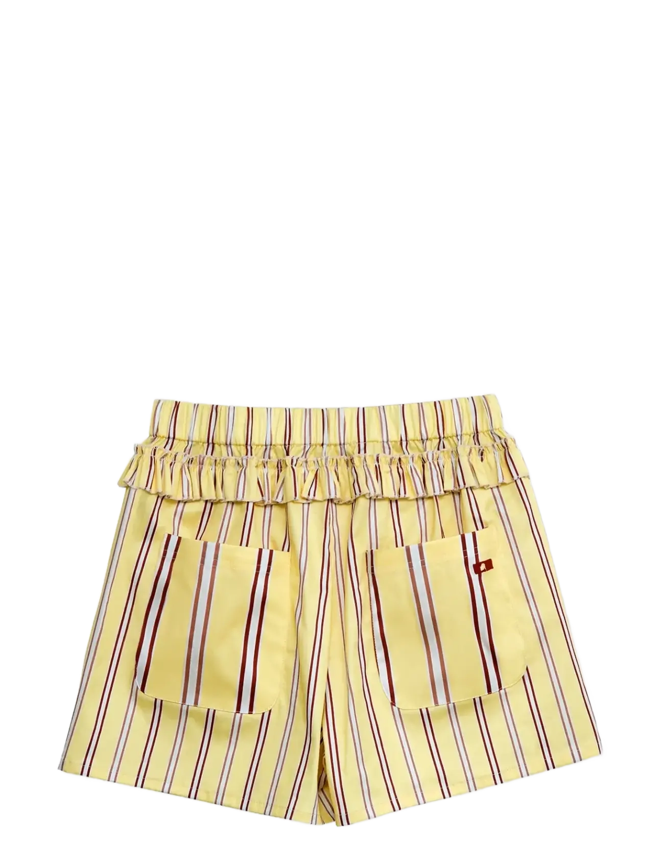 Laagam - CAOS BUTTER STRIPED POPLIN BOXER PANTS - casual shorts - butter - 1