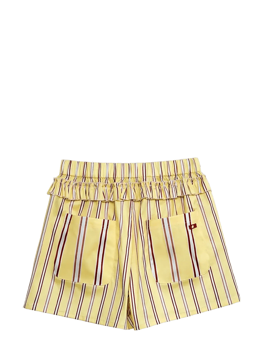 Laagam - CAOS BUTTER STRIPED POPLIN BOXER PANTS - freizeitshorts - butter - 1