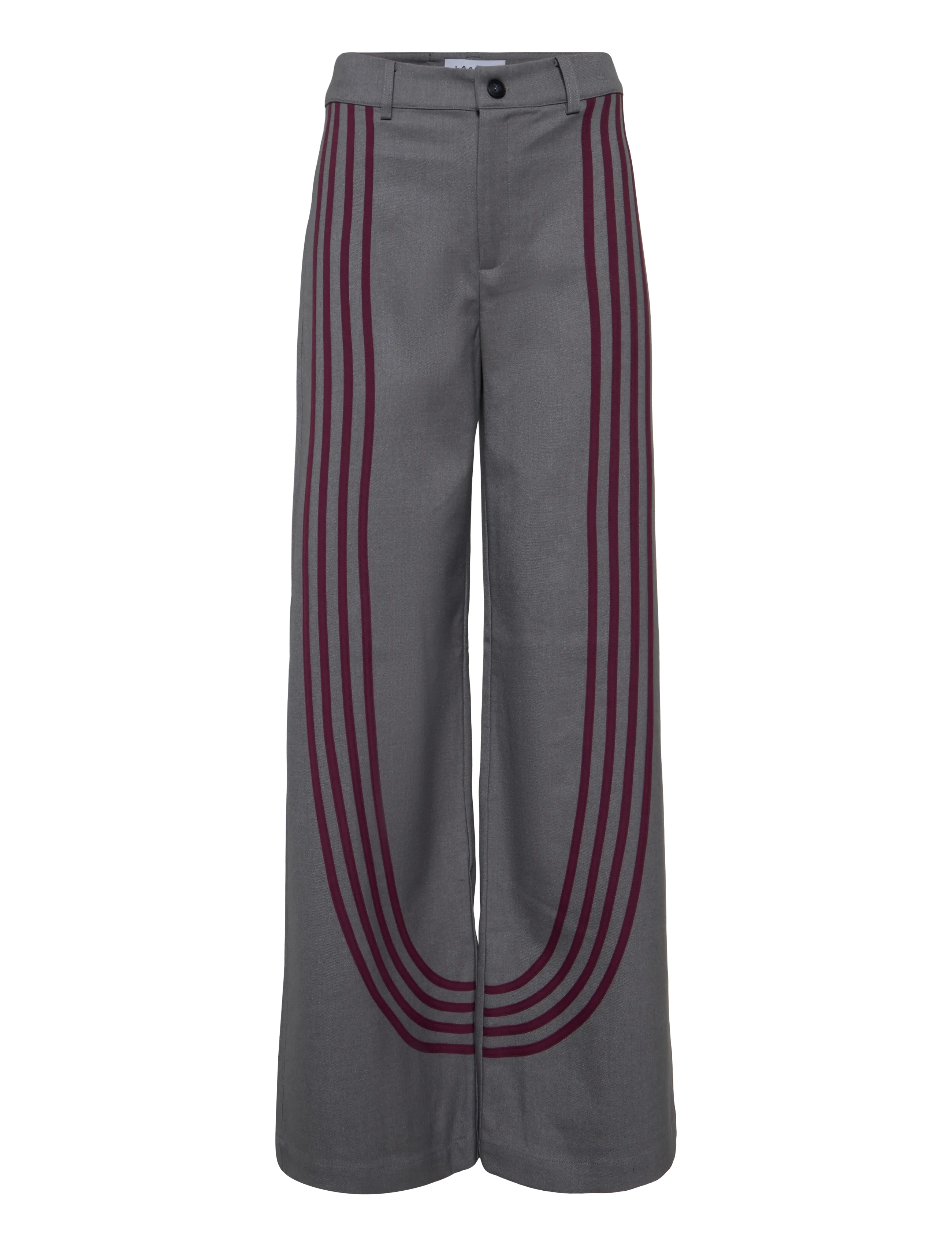Laagam ZION GREY PANTS - Hose mit geradem Bein - GREY / grey