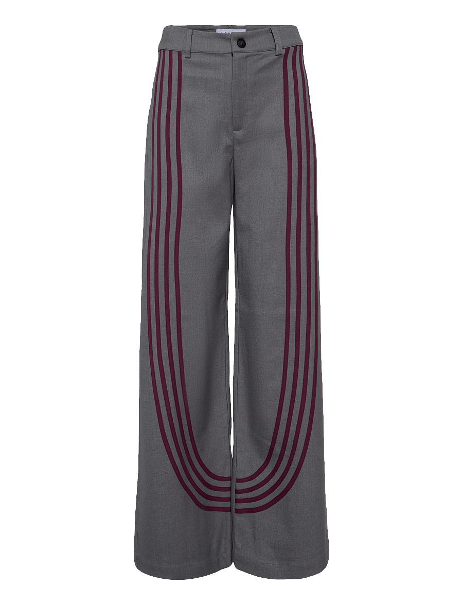 Laagam - ZION GREY PANTS - hose mit geradem bein - grey - 0