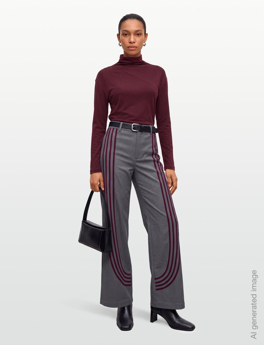 Laagam - ZION GREY PANTS - hose mit geradem bein - grey - 0