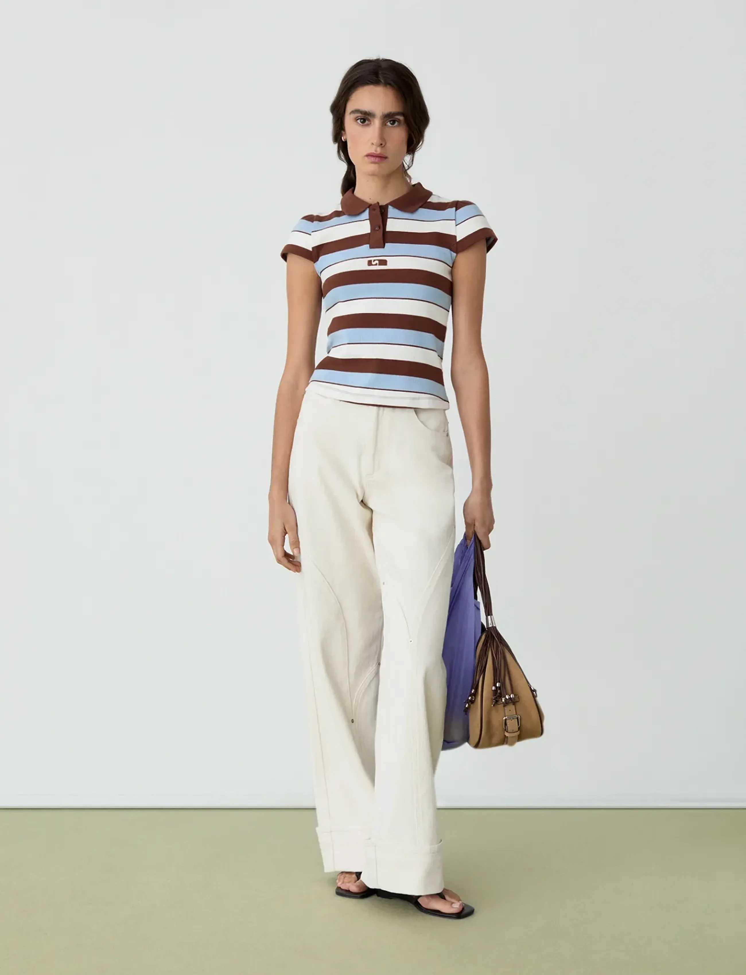 Laagam DALLAS ECRU DENIM PANTS - Laagam - ECRU / cream