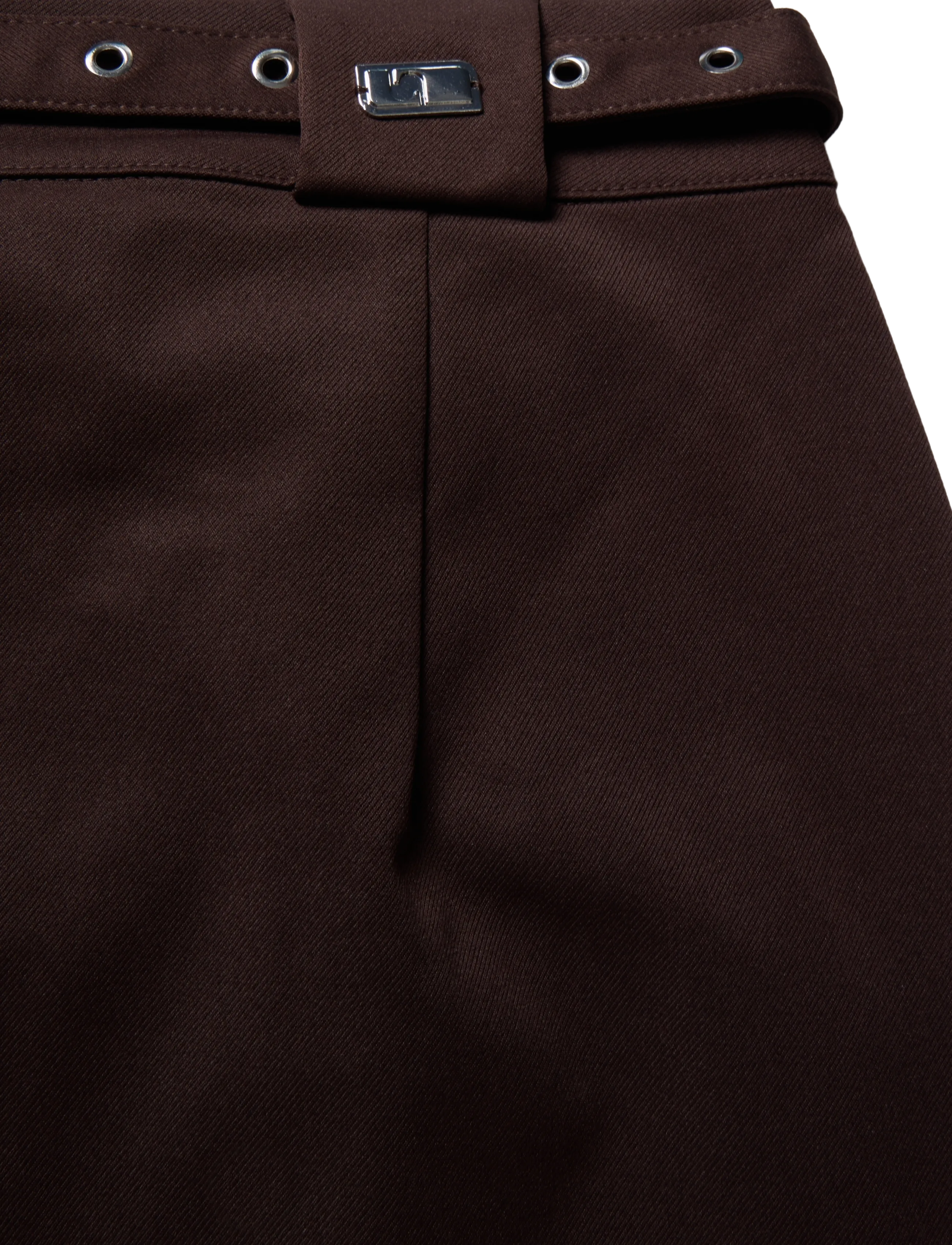 Laagam - VALEA BROWN PANTS - hosen mit weitem bein - brown - 2