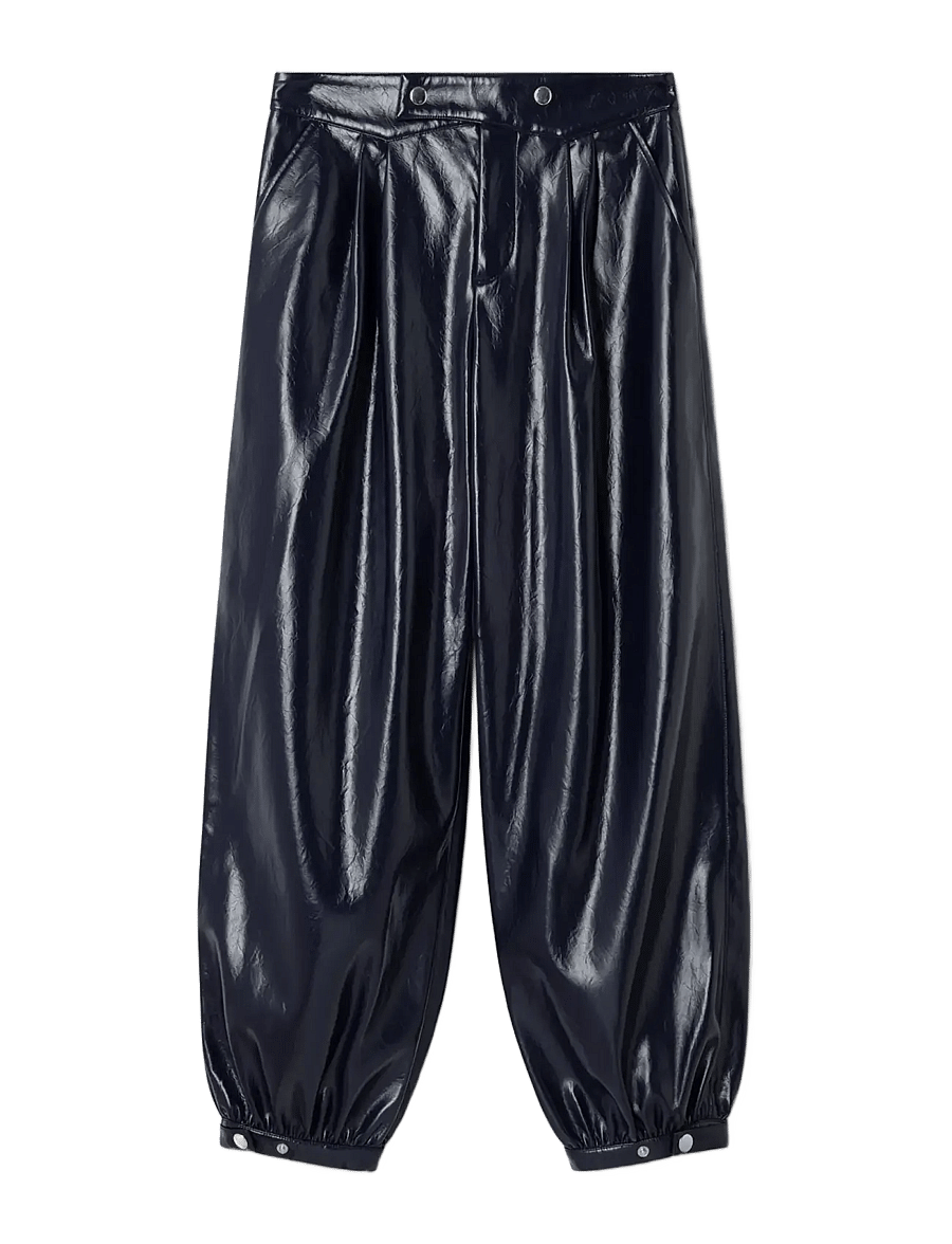 Laagam - RILEY NAVY BALOON PANTS - hosen mit geradem bein - navy blue - 0