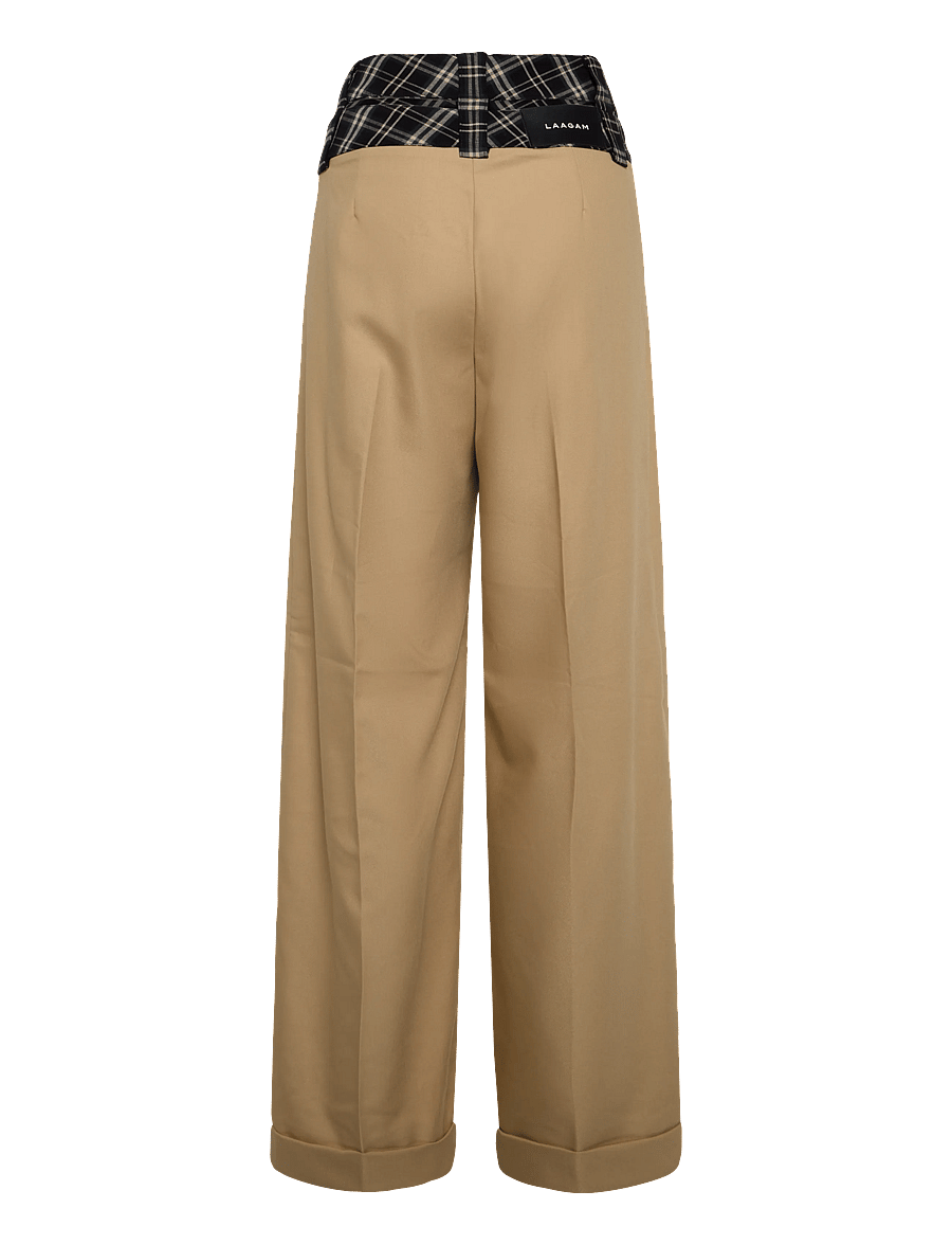 Laagam - SMITH SAND TAILORED PANTS - anzugshosen - sand - 1