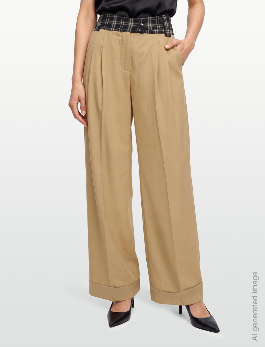 Laagam - SMITH SAND TAILORED PANTS - habitbukser - sand - 3