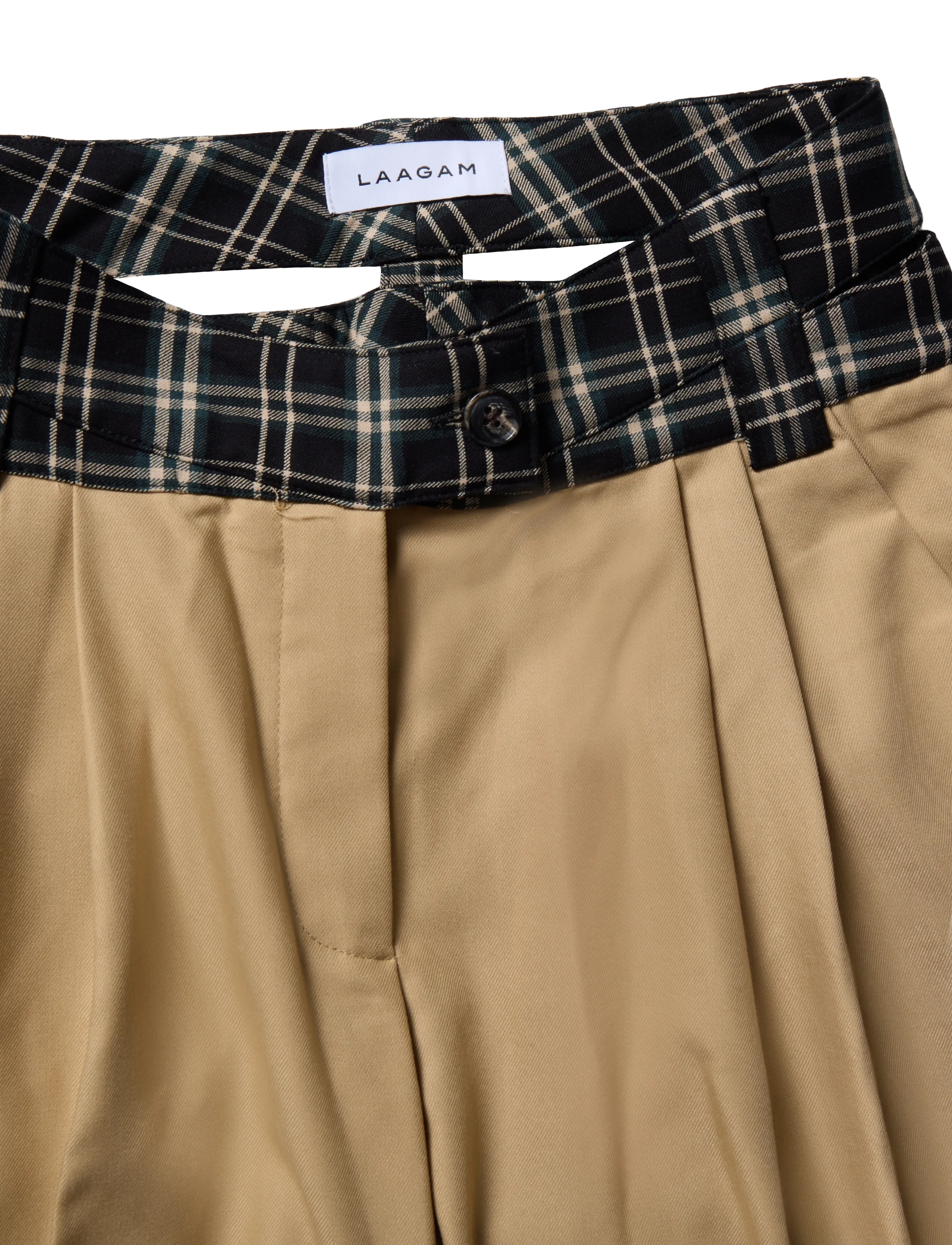 Laagam - SMITH SAND TAILORED PANTS - anzugshosen - sand - 2