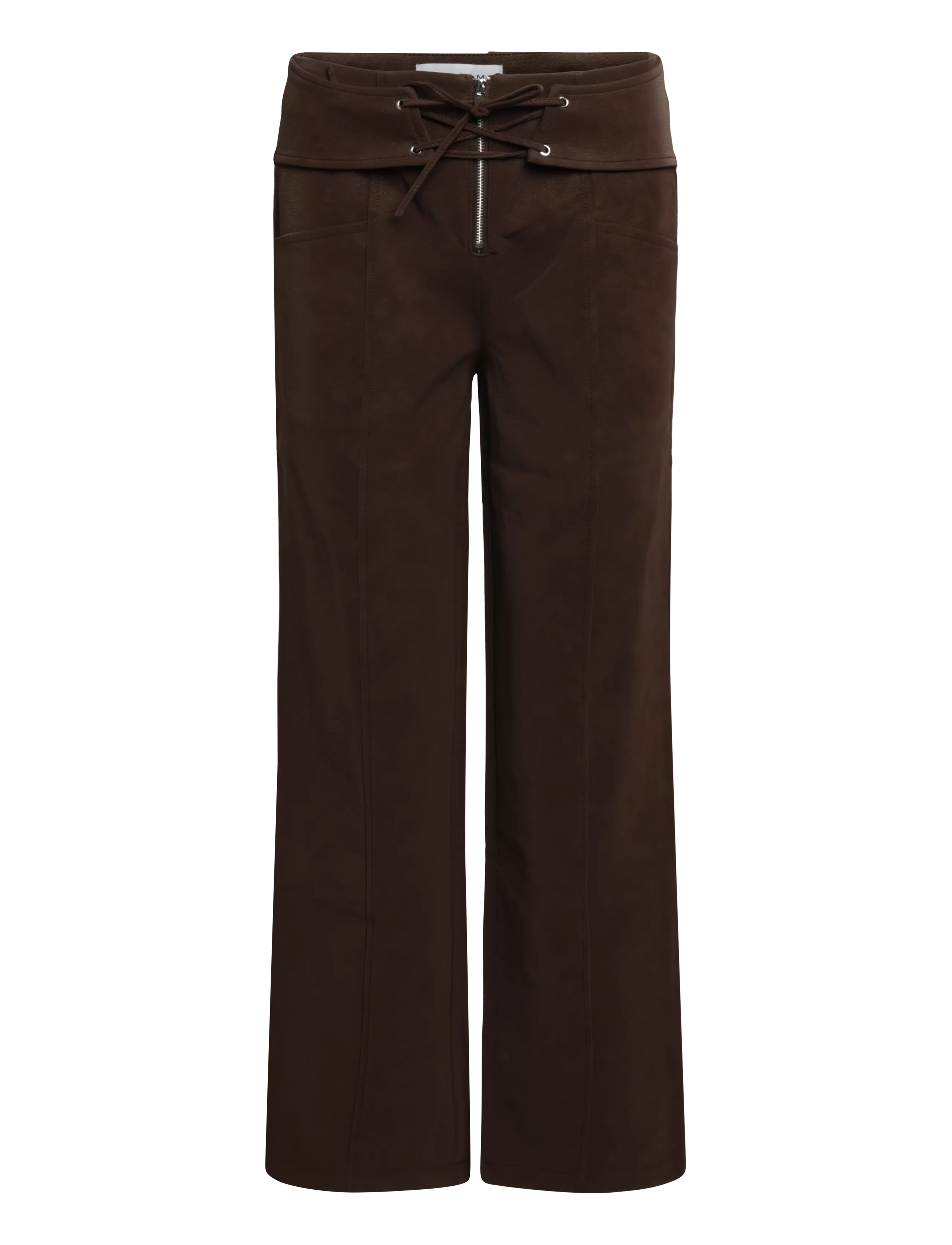 Laagam SELAH DARK BROWN PANTS - Hosen - DARK BROWN / brown