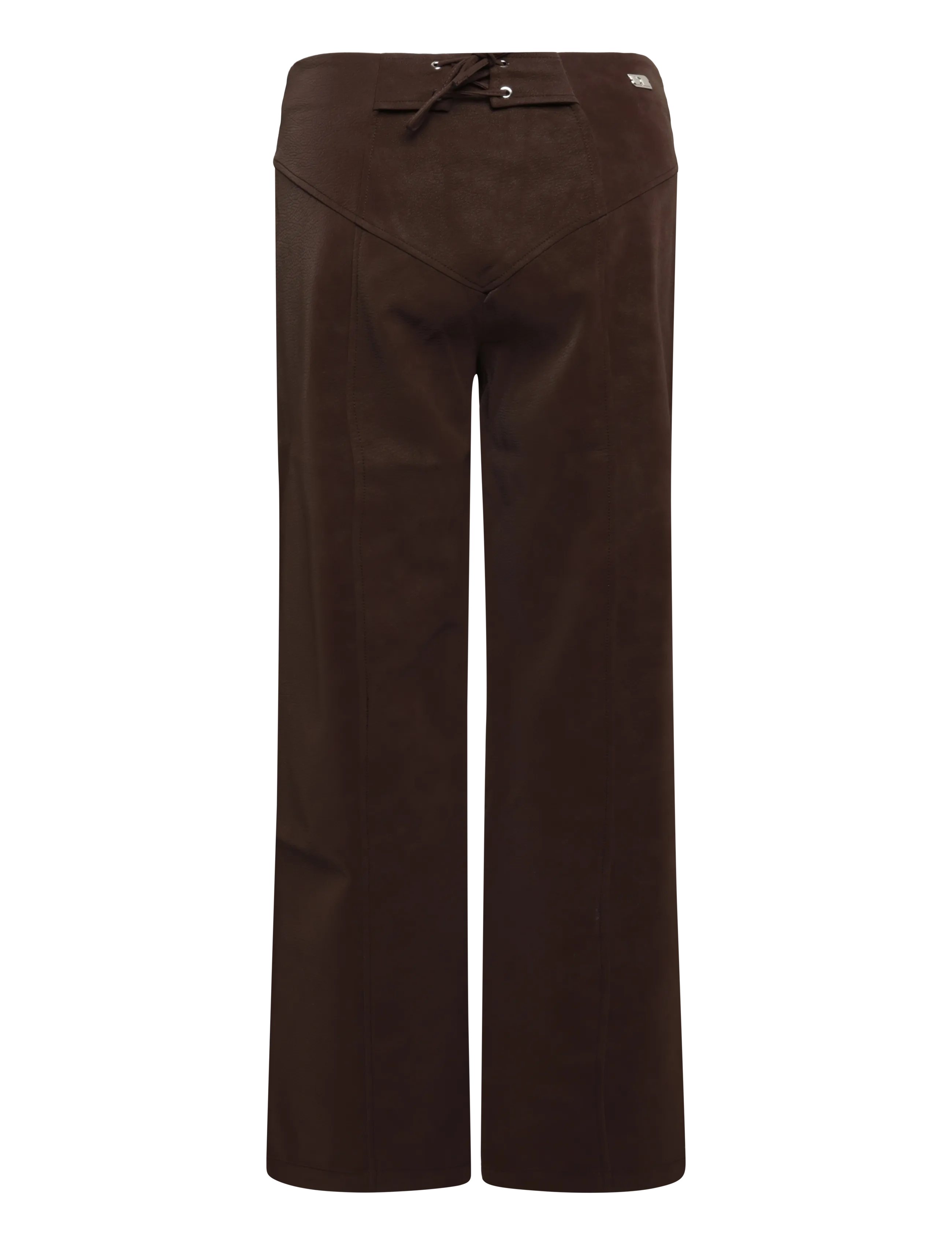 Laagam - SELAH DARK BROWN PANTS - lederhosen - dark brown - 1
