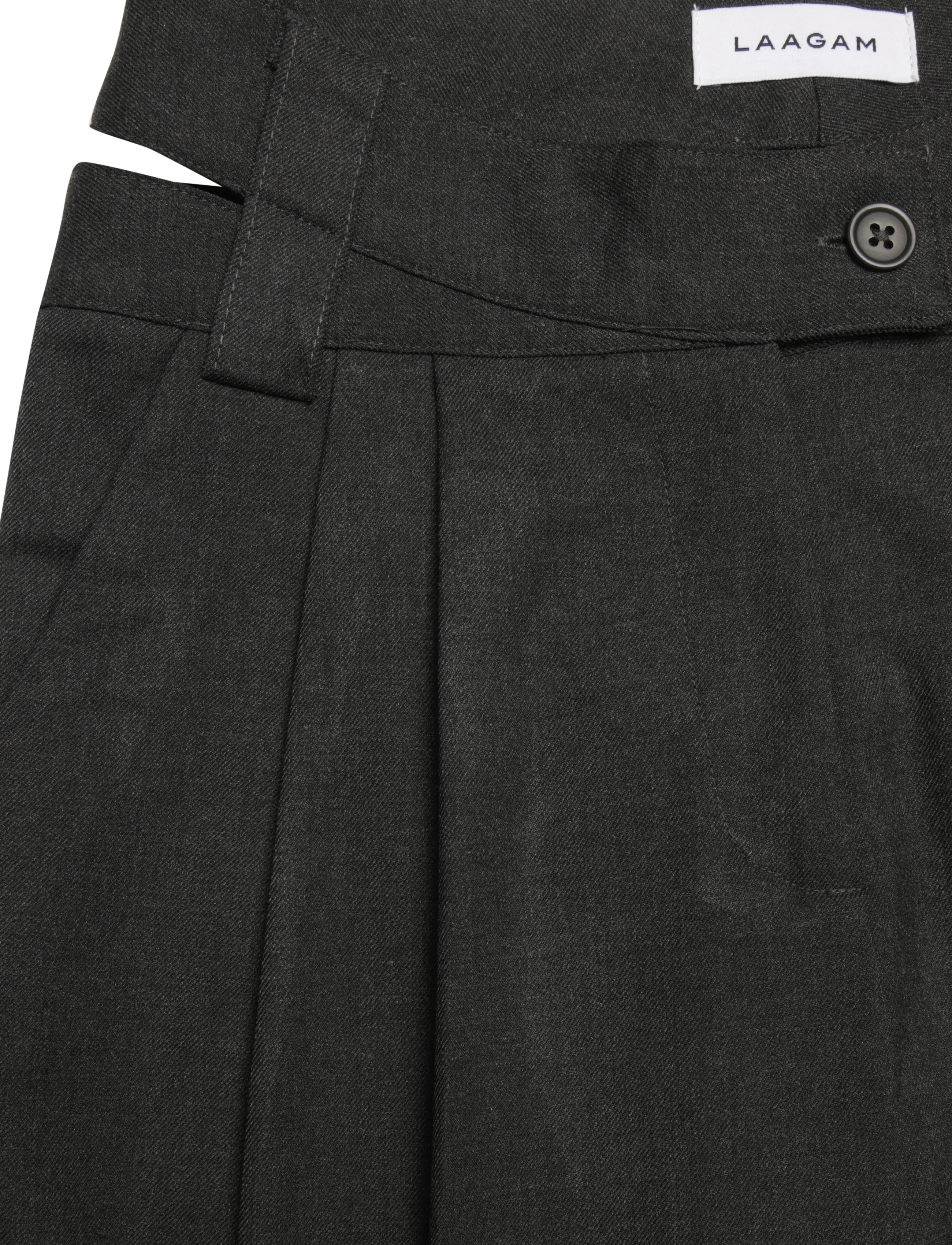 Laagam - SMITH GREY TAILORED PANTS - anzugshosen - grey - 4
