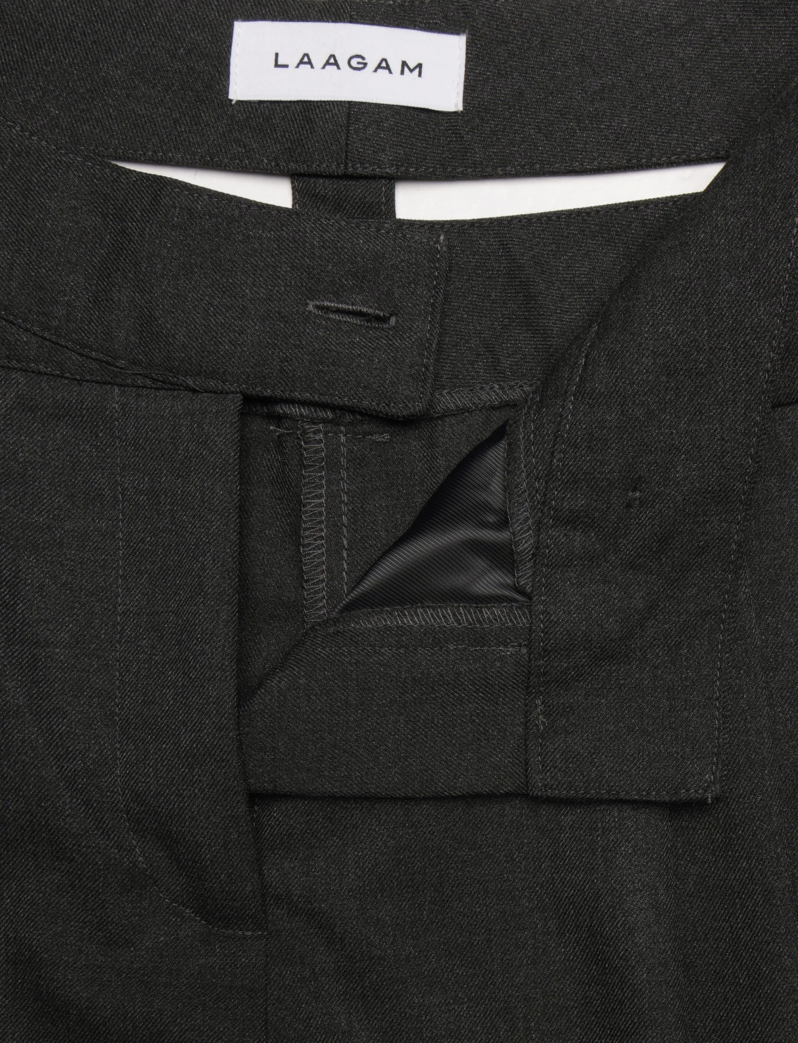 Laagam - SMITH GREY TAILORED PANTS - anzugshosen - grey - 5
