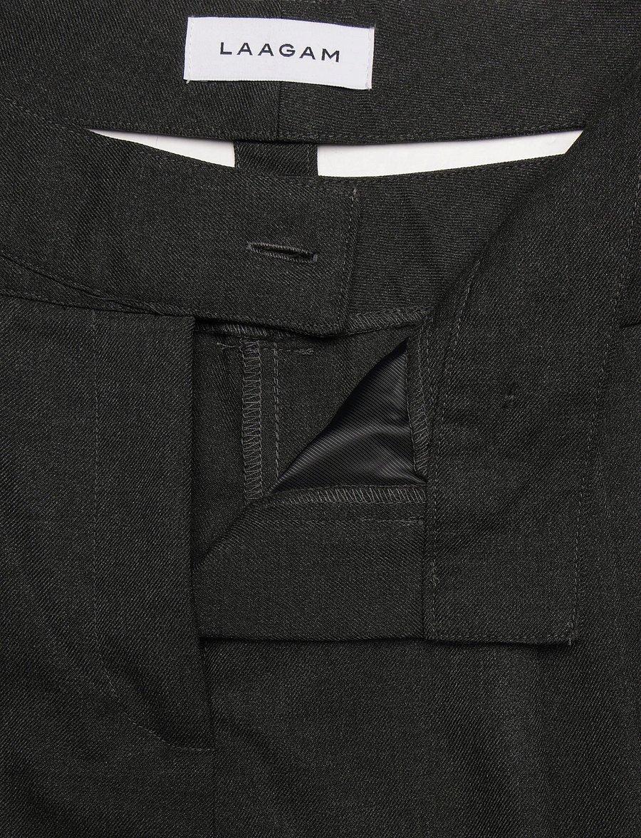 Laagam - SMITH GREY TAILORED PANTS - anzugshosen - grey - 5