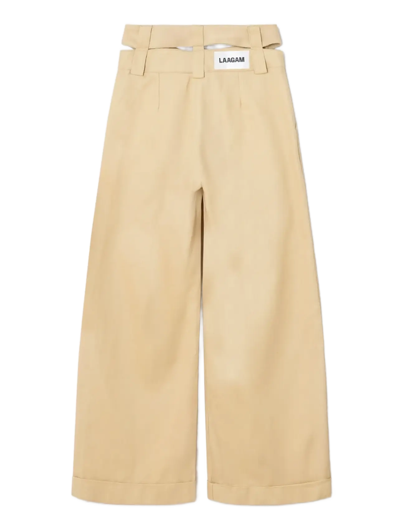 Laagam - SMITH BEIGE SERGE PANTS - vida byxor - beige - 2