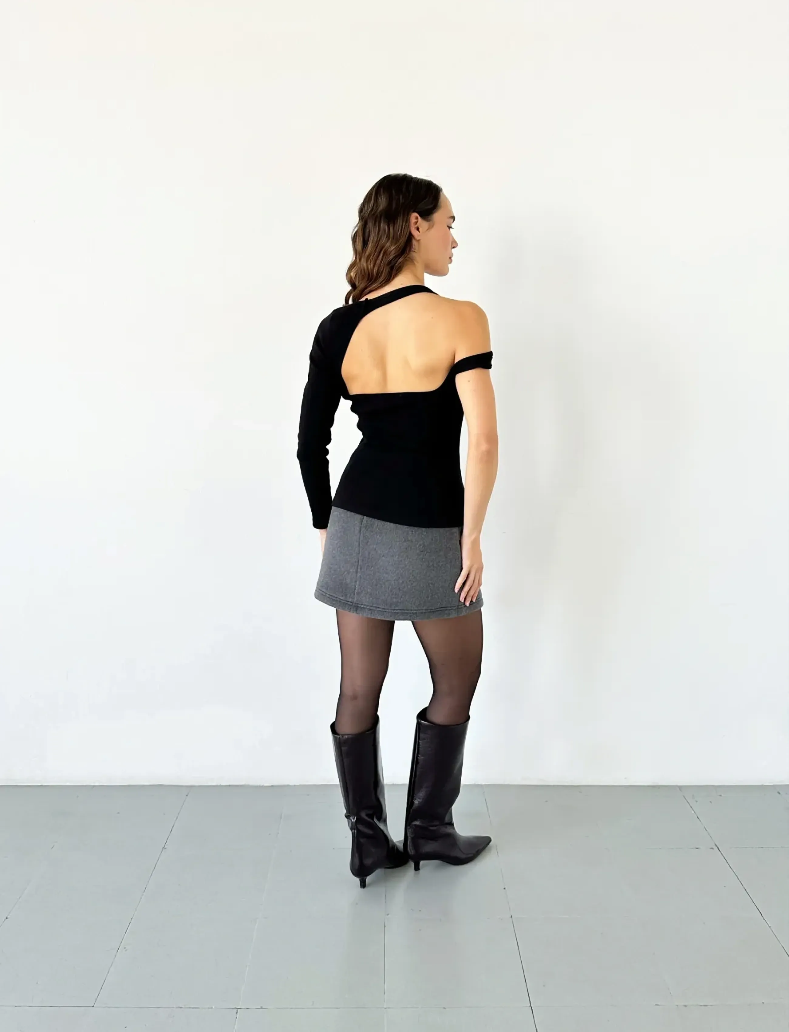 Laagam - FRANKIE GREY SHORT SKIRT - kort skjørt - dark grey - 3