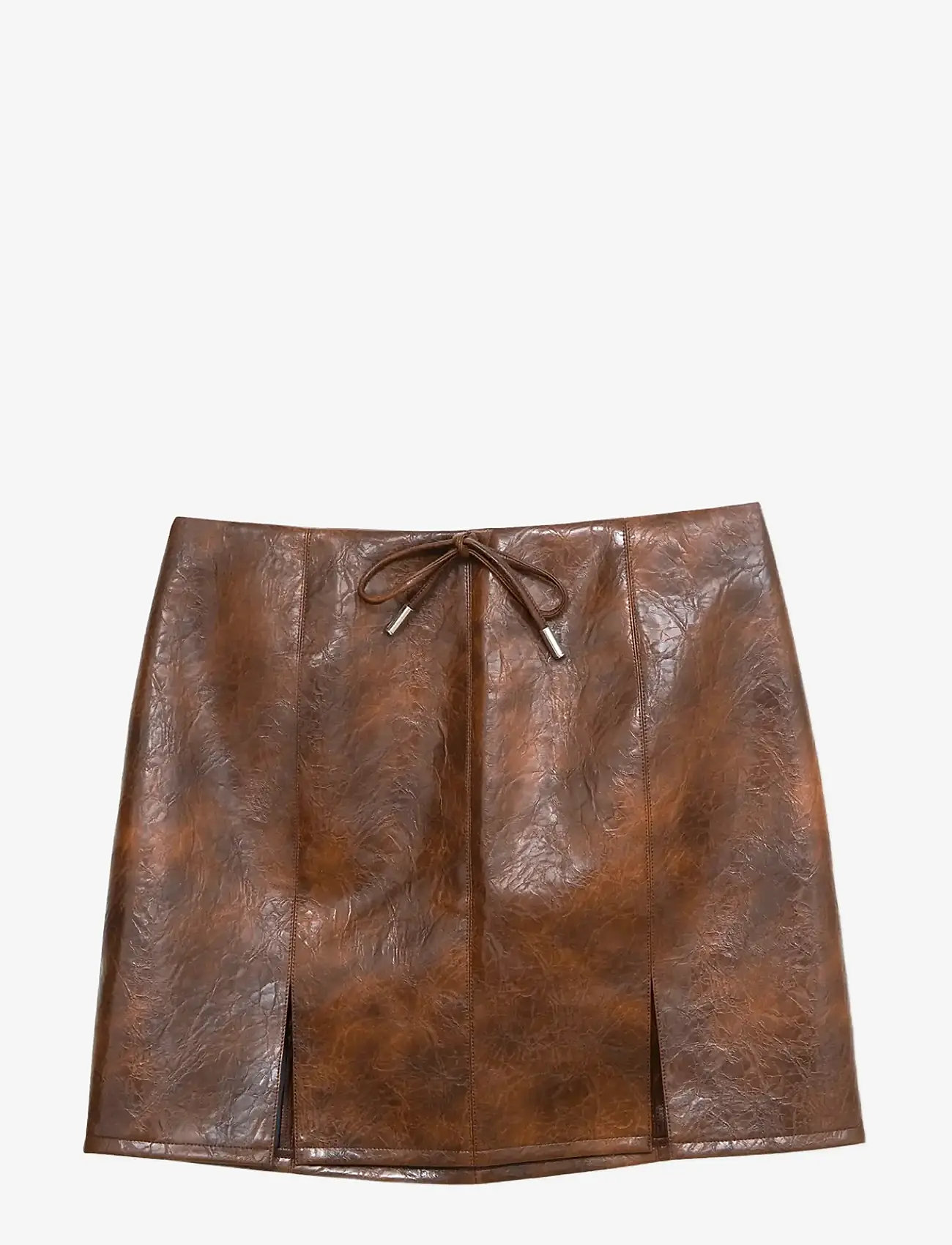 Laagam - JUNA BROWN SHORT SKIRT - kurze röcke - brown - 1
