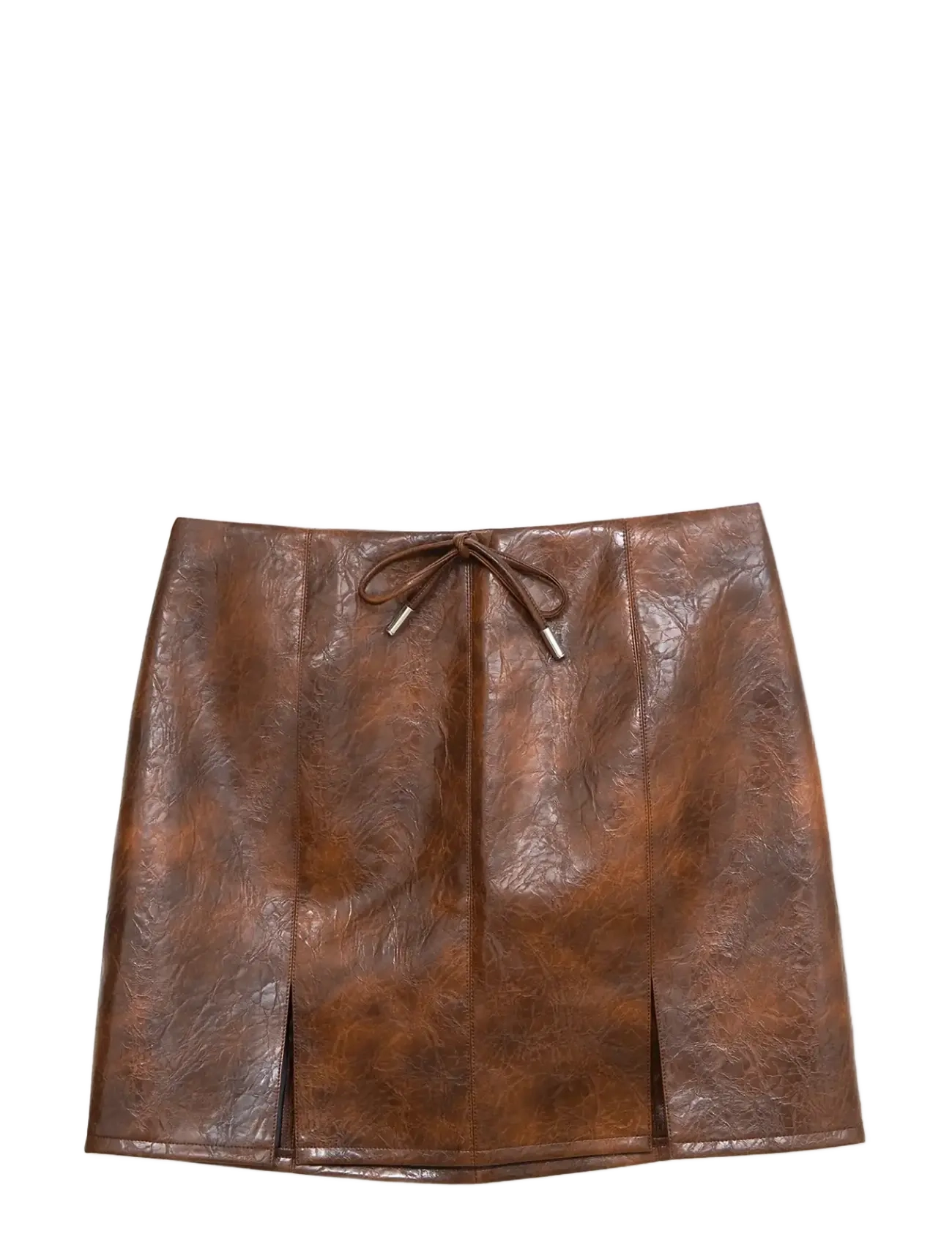 Laagam JUNA BROWN SHORT SKIRT - Dizainerių prekės - BROWN / brown