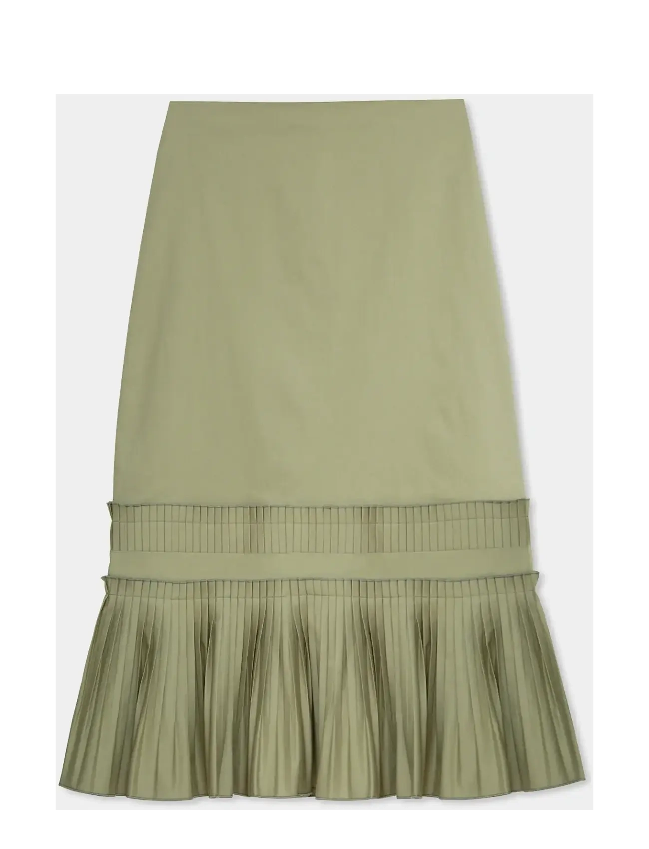Laagam LEAH KHAKI MIDI SKIRT - Midi skirts - KHAKI / khaki/green