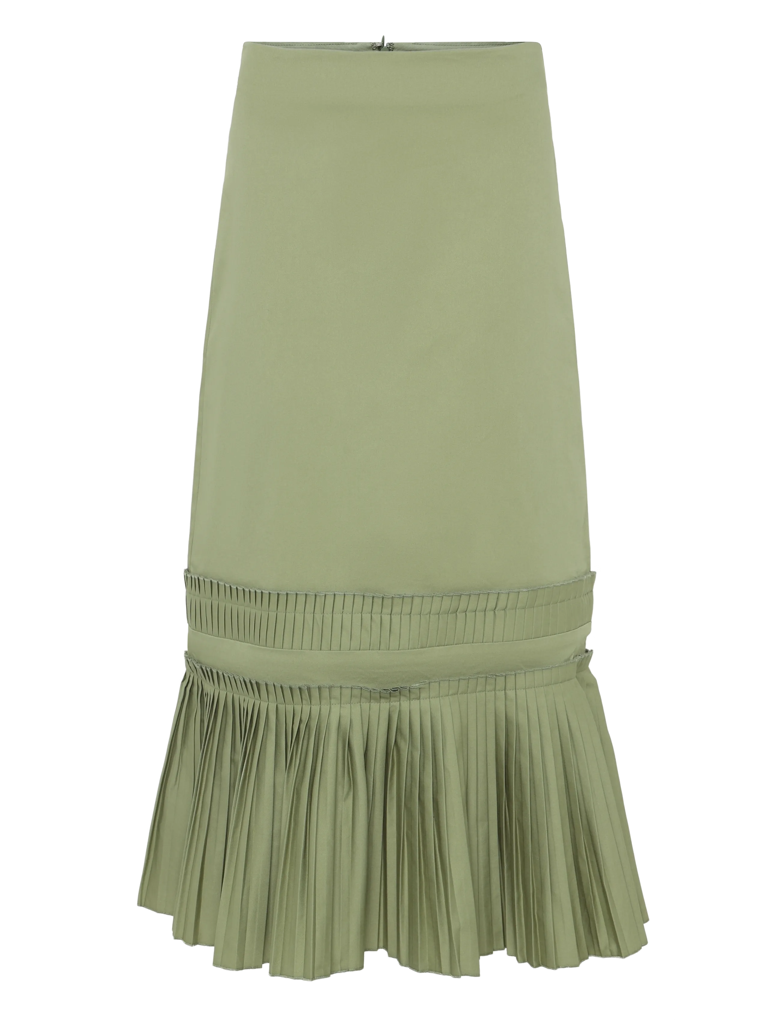 Laagam LEAH KHAKI MIDI SKIRT - Kasdienis stilius - KHAKI / khaki/green