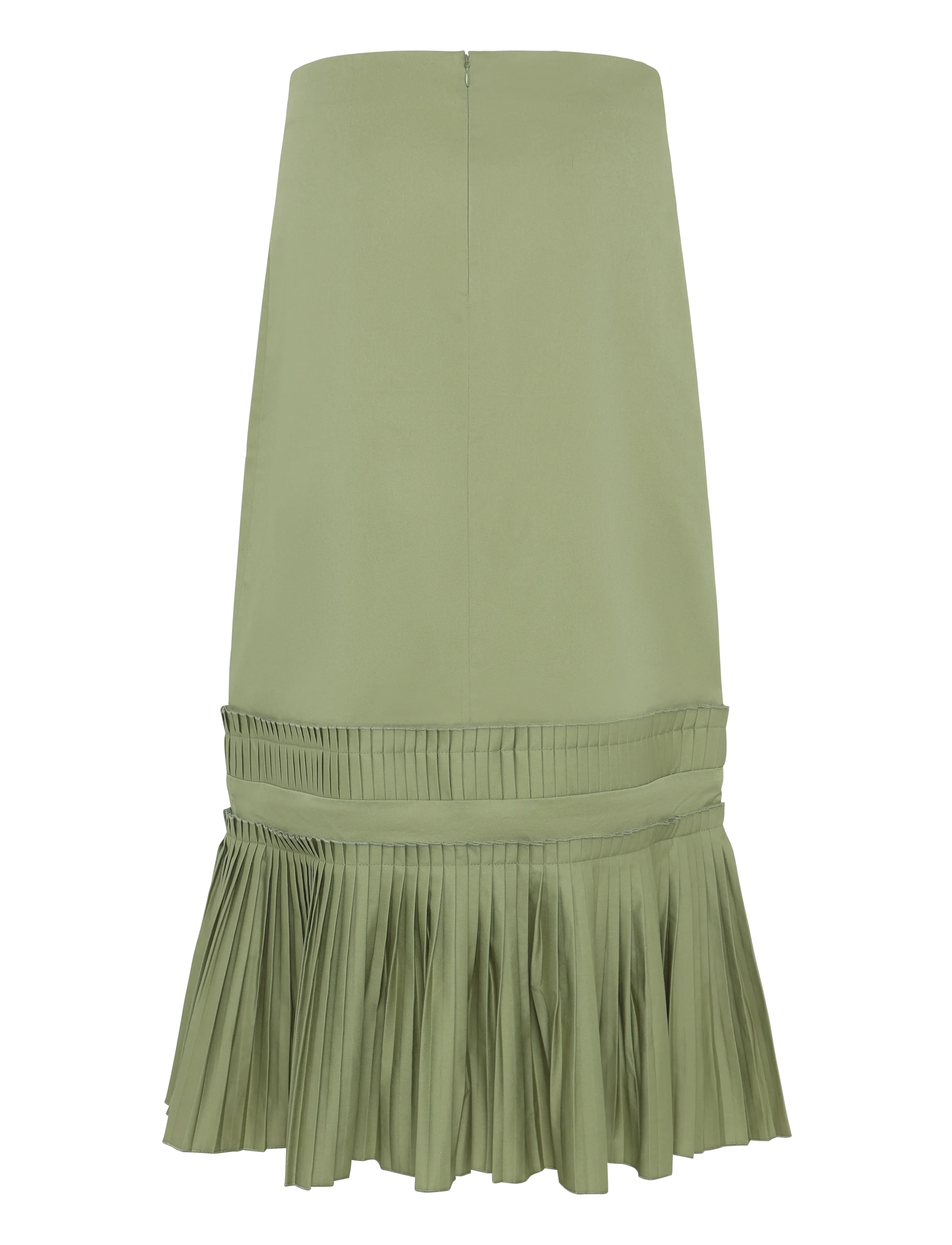 Laagam - LEAH KHAKI MIDI SKIRT - plisserede nederdele - khaki - 2
