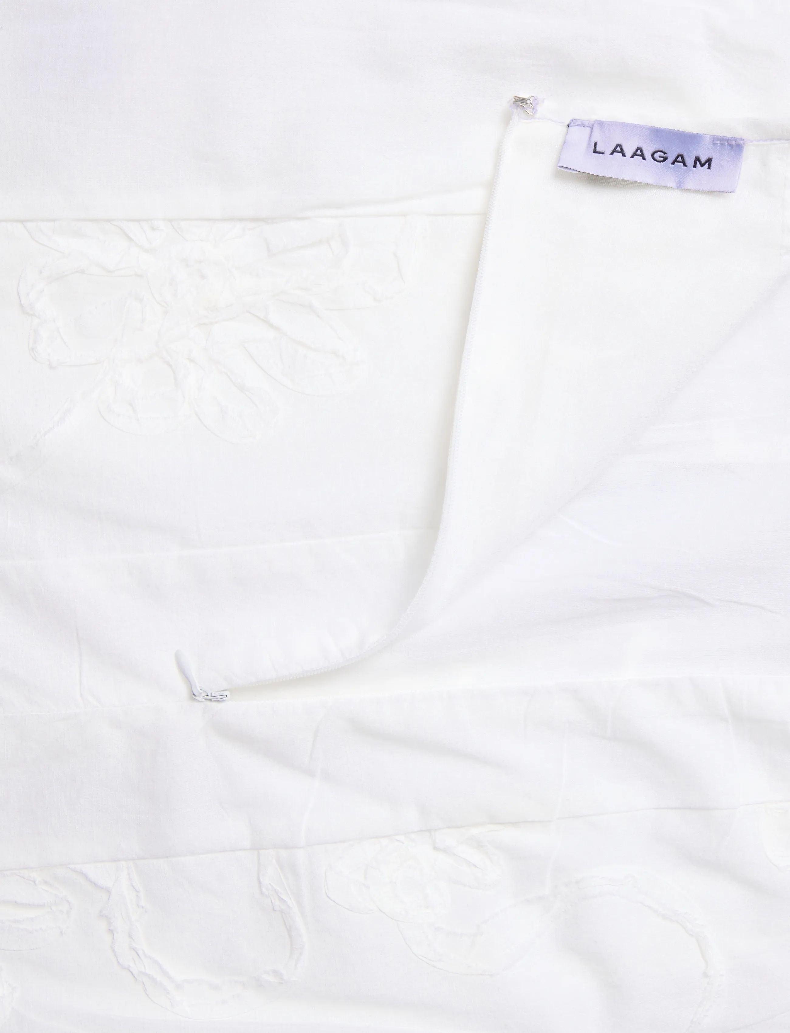 Laagam - LILA WHITE MIDI SKIRT - midi kjolar - white - 5