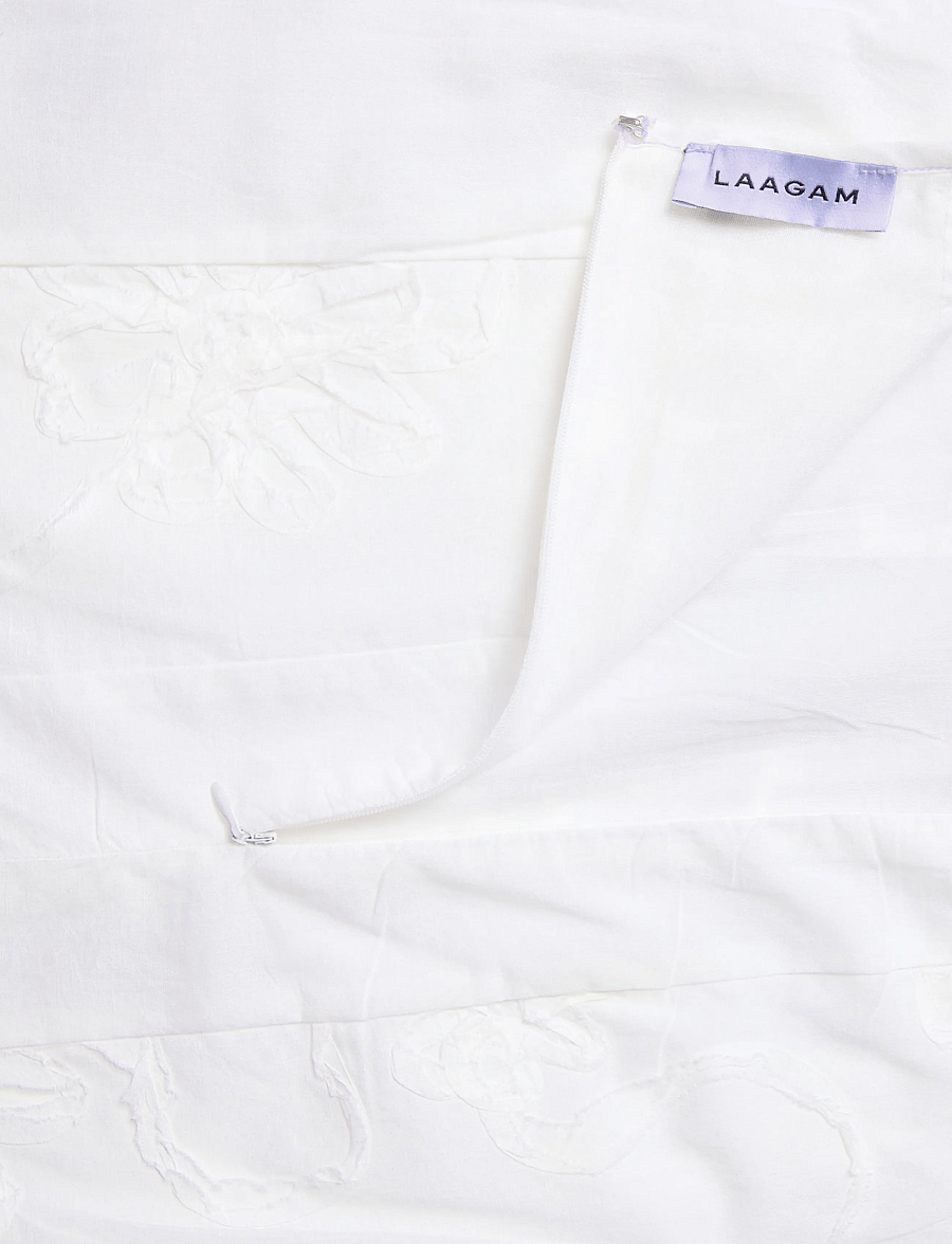 Laagam - LILA WHITE MIDI SKIRT - midi kjolar - white - 5