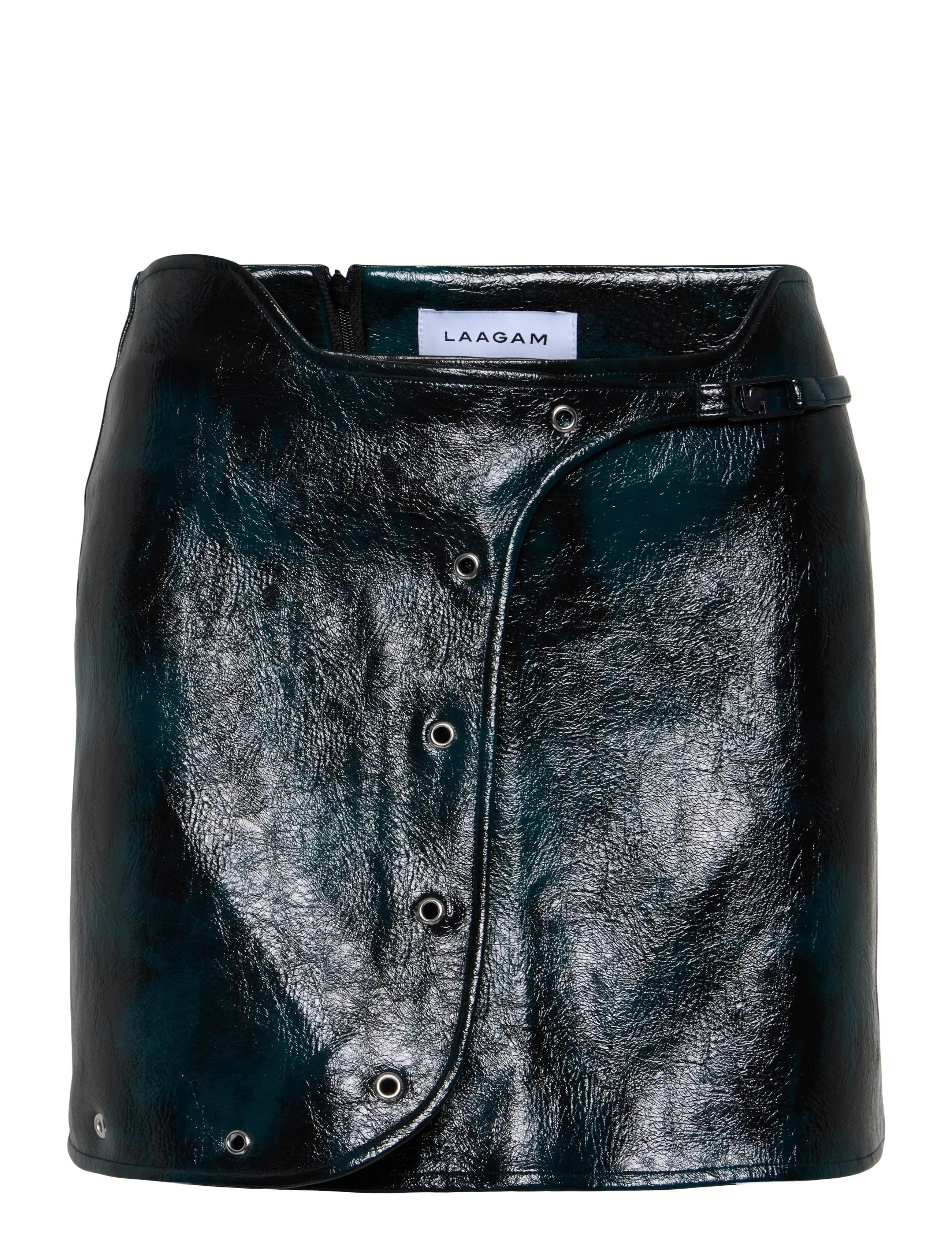 Laagam ELODIE DARK GREEN SHORT SKIRT - Kjolar - DARK GREEN / green