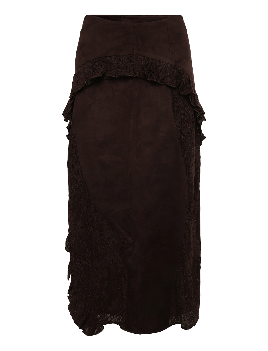 Laagam - PAOLS BROWN MIDI SKIRT - midiseelikud - brown - 0